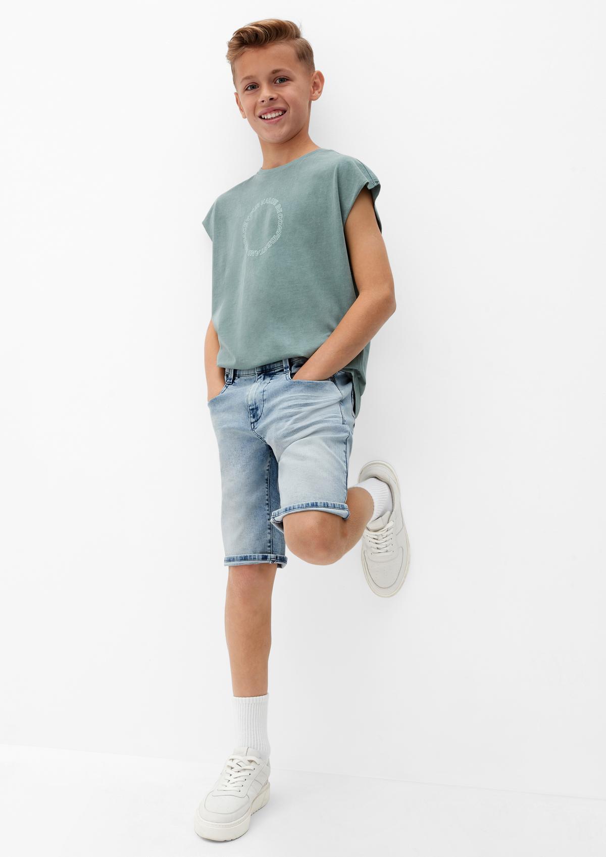 s.Oliver Jeans-Bermuda Brad / Regular Fit / Mid Rise / Straight Leg