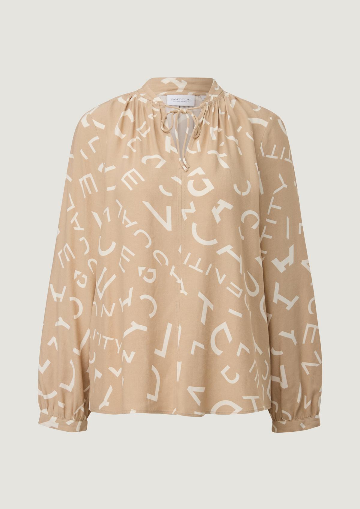 comma Viscose blouse with an all-over pattern