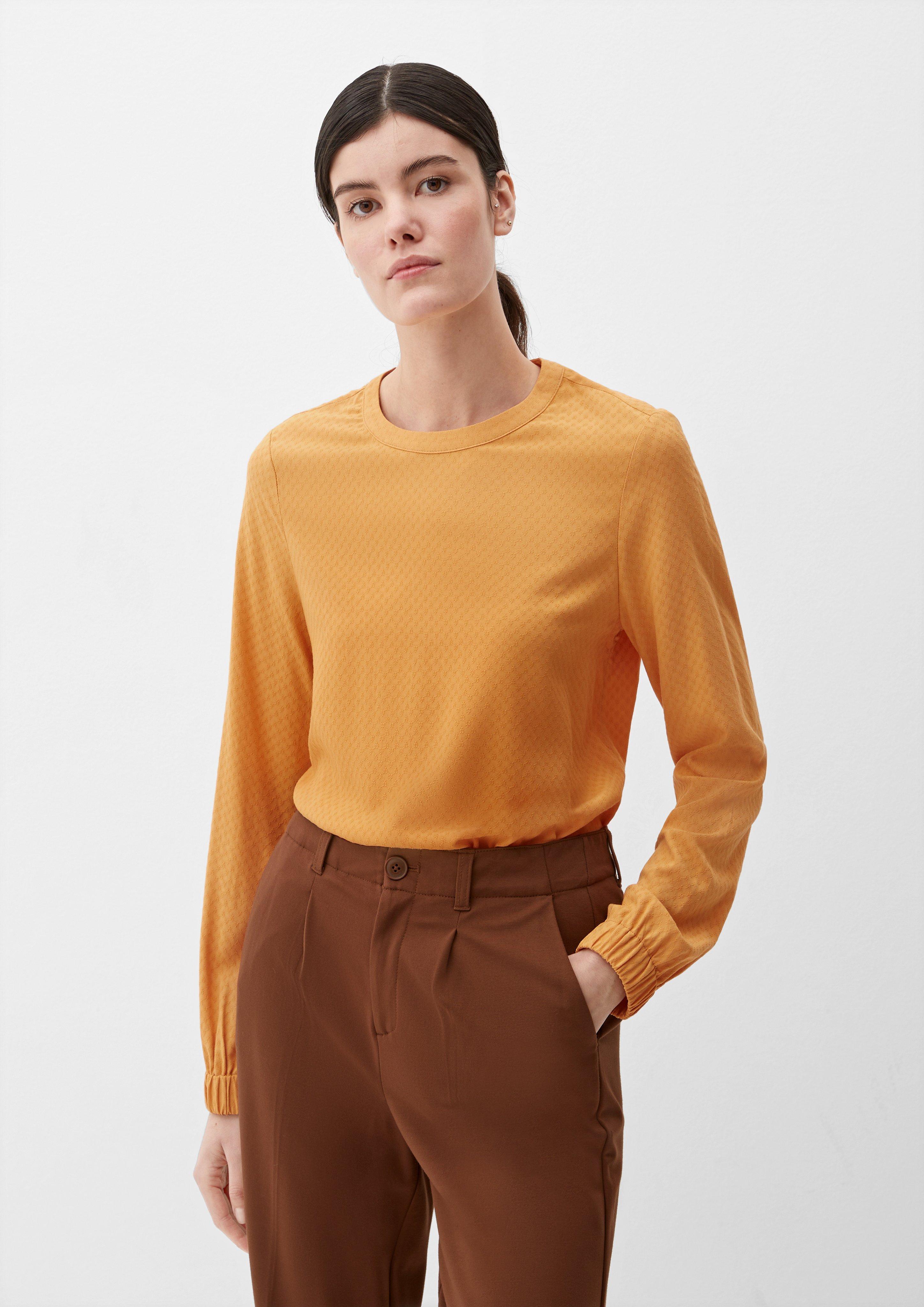 Blouse with a dobby texture - ecru | s.Oliver