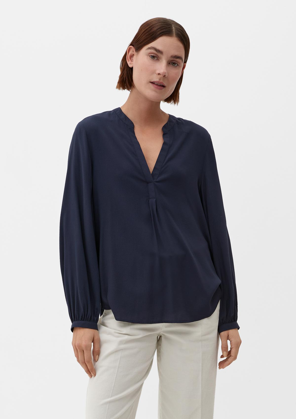 s.Oliver Viscose blouse with a dobby texture