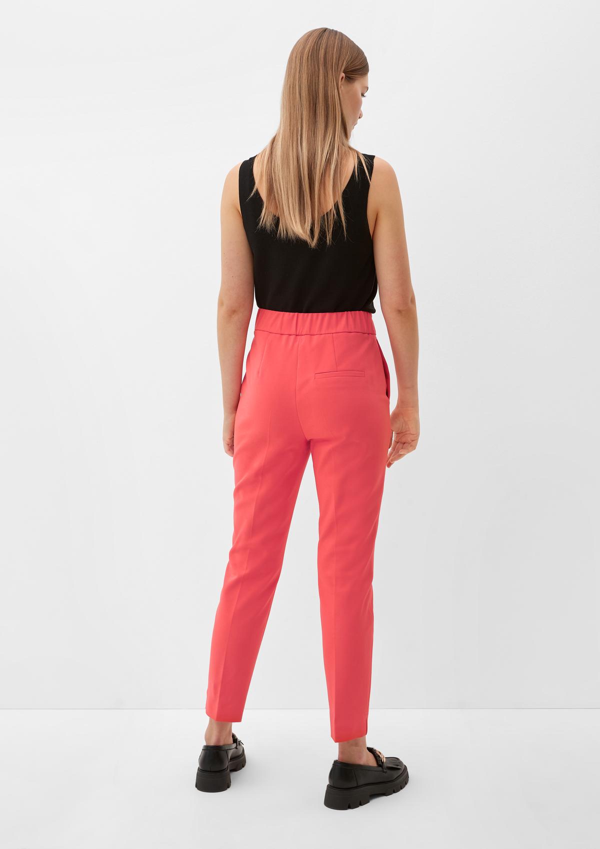 s.Oliver Regular fit: trousers with pressed pleats