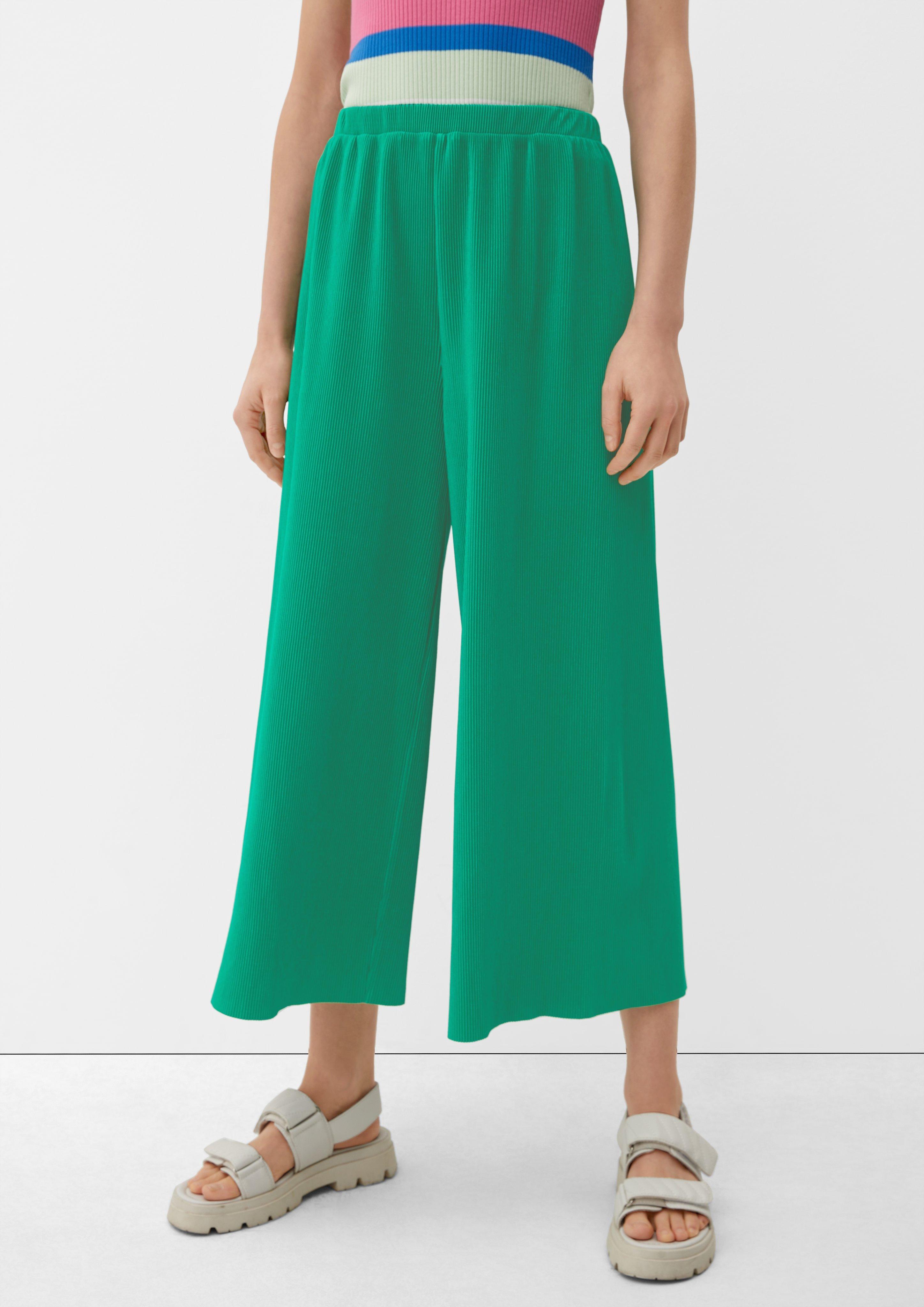 Regular: Culotte mit Plisséefalten - royalblau | s.Oliver