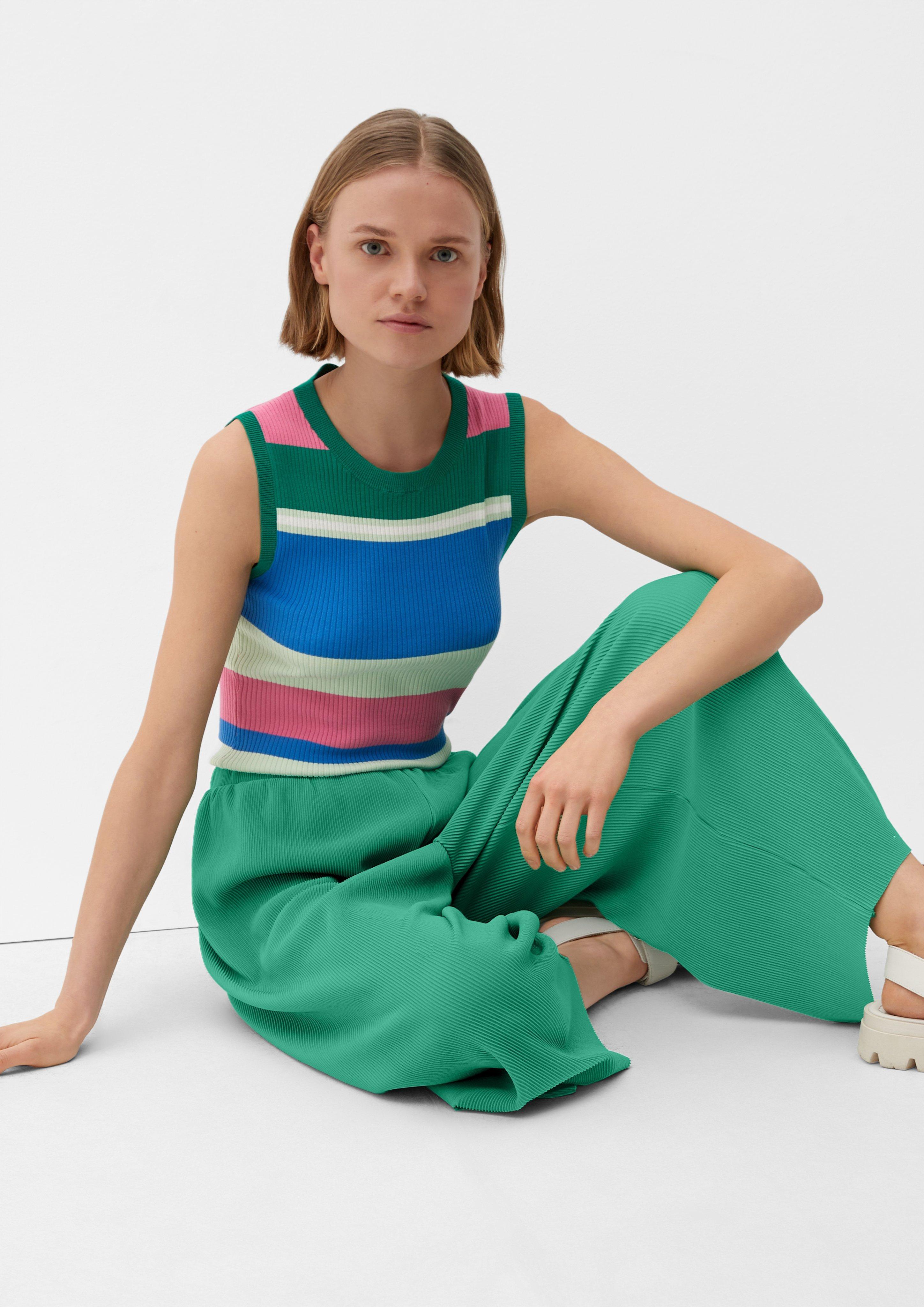 Regular: Culotte mit Plisséefalten - royalblau | s.Oliver