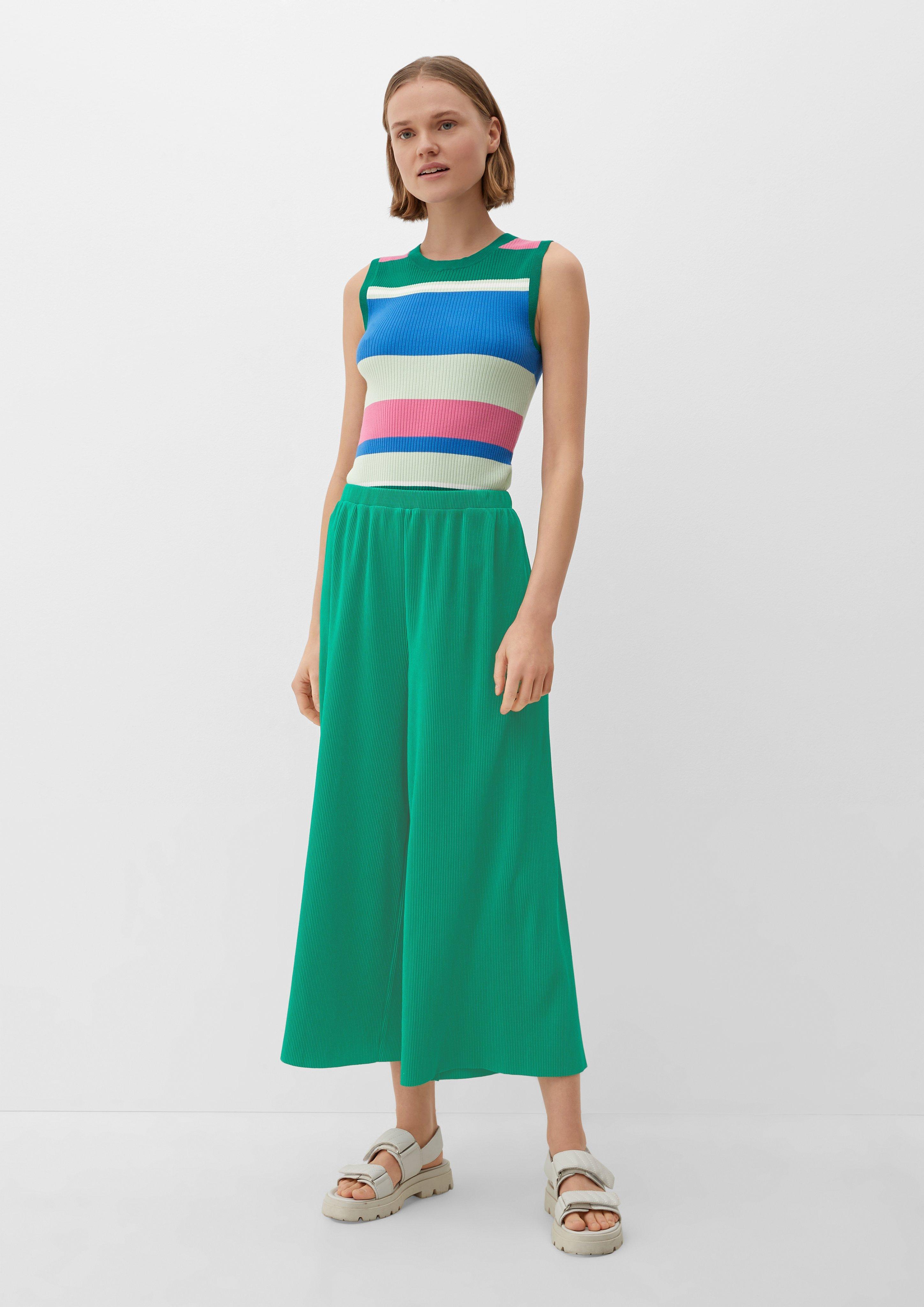 Regular: Culotte mit Plisséefalten - royalblau | s.Oliver