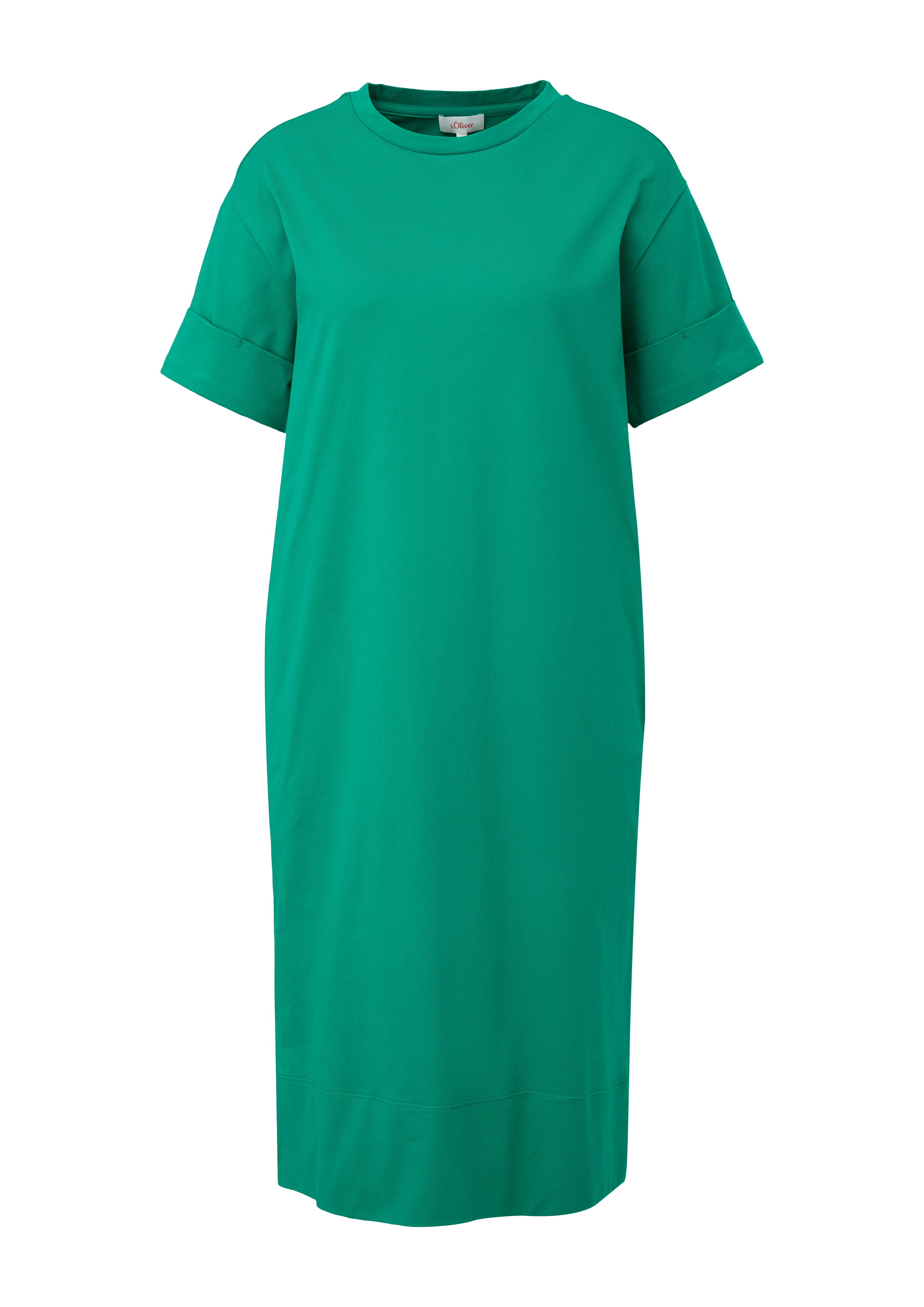 s.Oliver - Jerseykleid mit geschlitztem Saum, Damen, grün