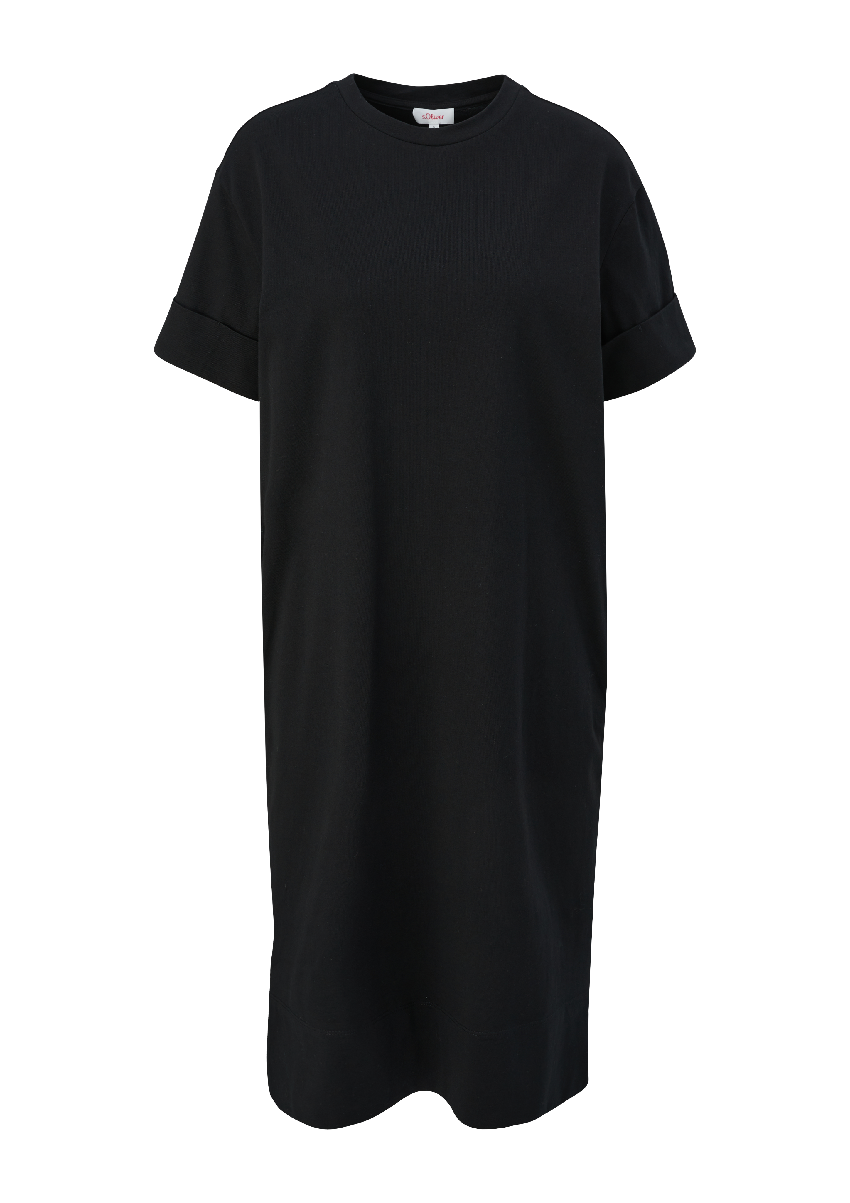 s.Oliver - Jerseykleid mit geschlitztem Saum, Damen, schwarz