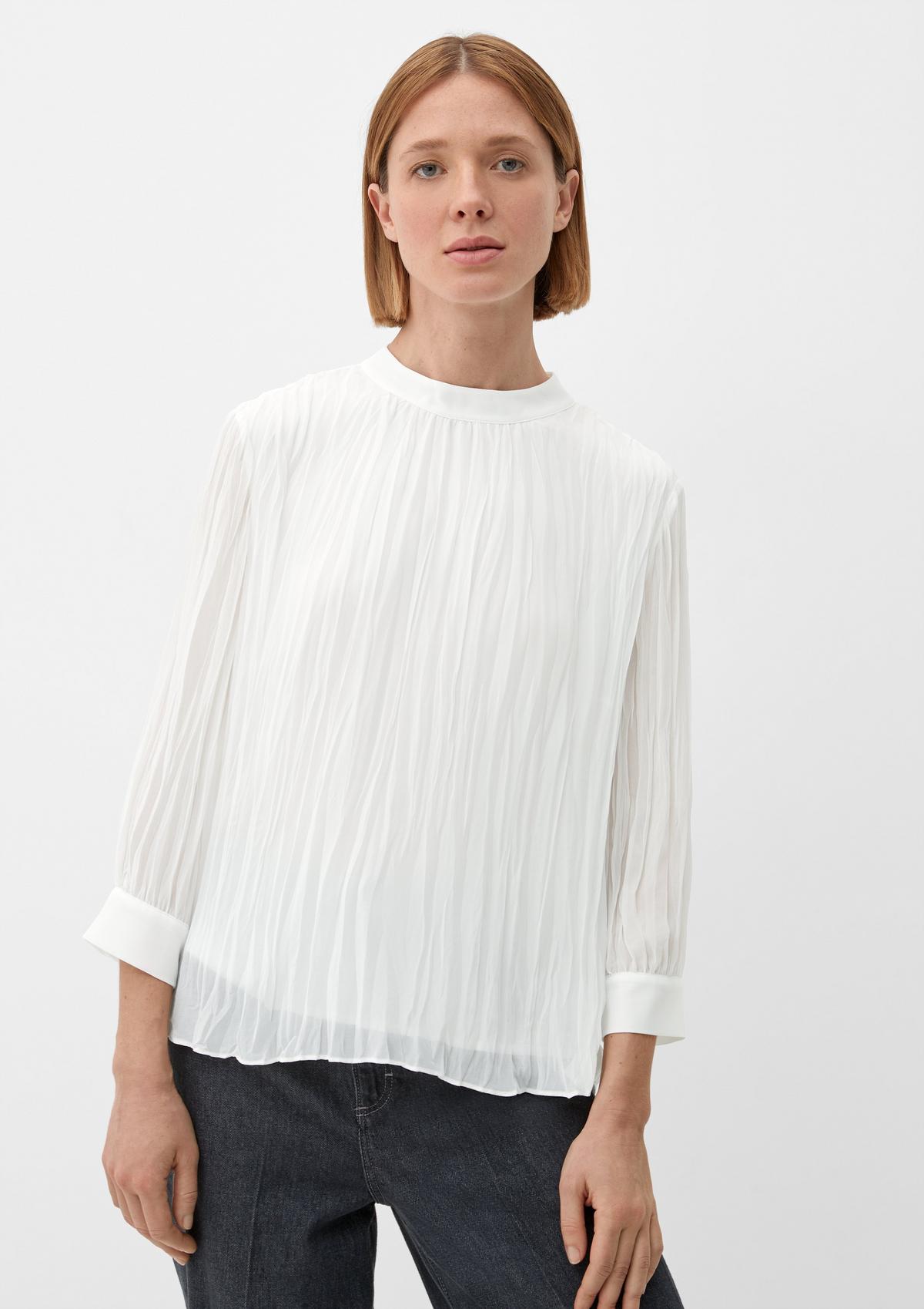 s.Oliver Chiffon blouse with 3/4-length sleeves