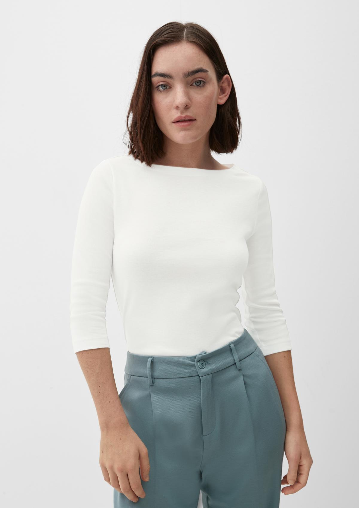s.Oliver Top with bateau neckline