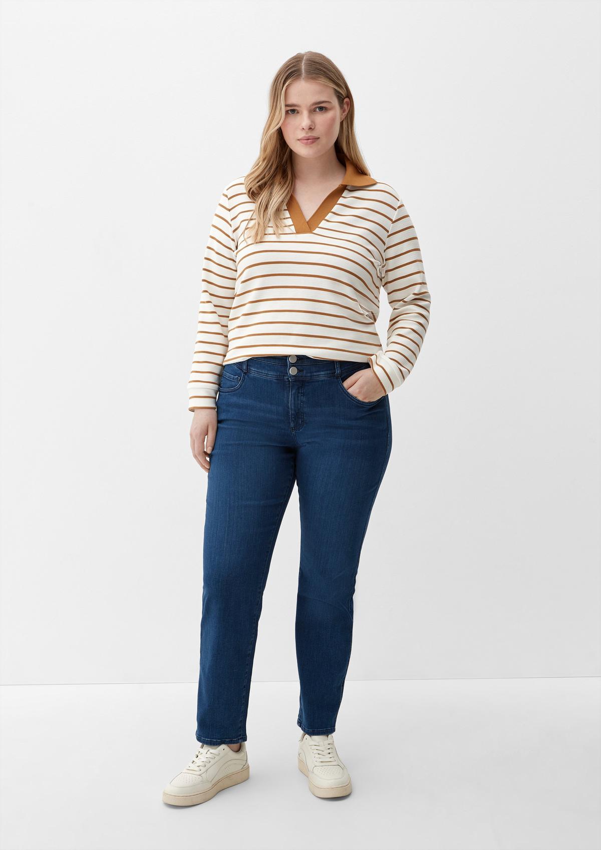 s.Oliver Slim: jeans met dubbele band