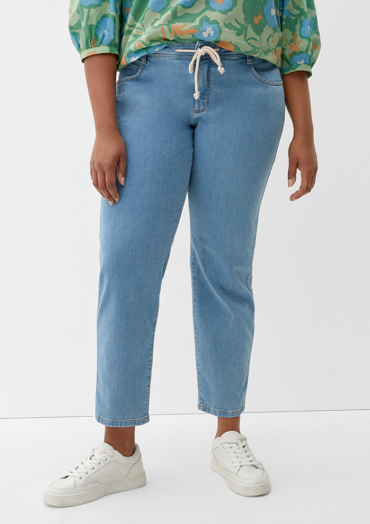 s.Oliver Curvy: Jeans hlače z zatezno vrvico