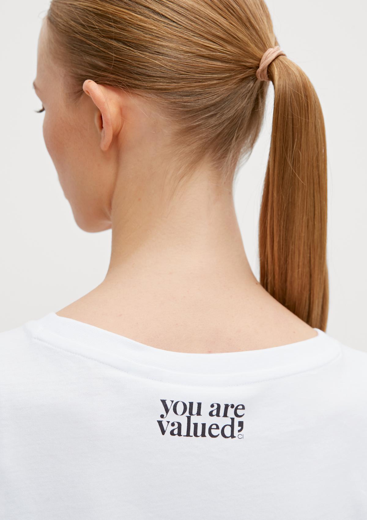 comma T-Shirt mit Front-Stickerei