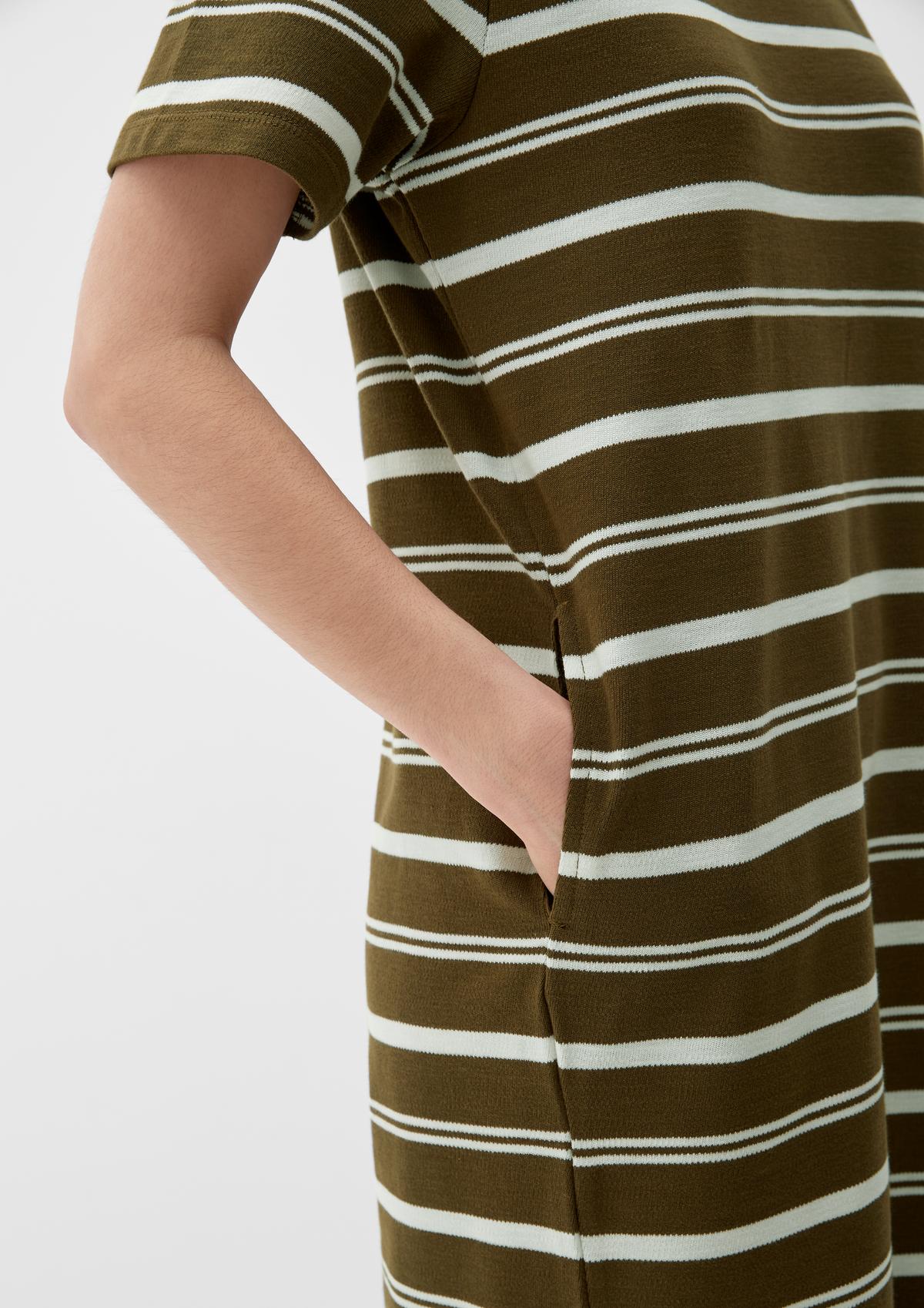 s.Oliver Midi-Kleid mit Ringelmuster