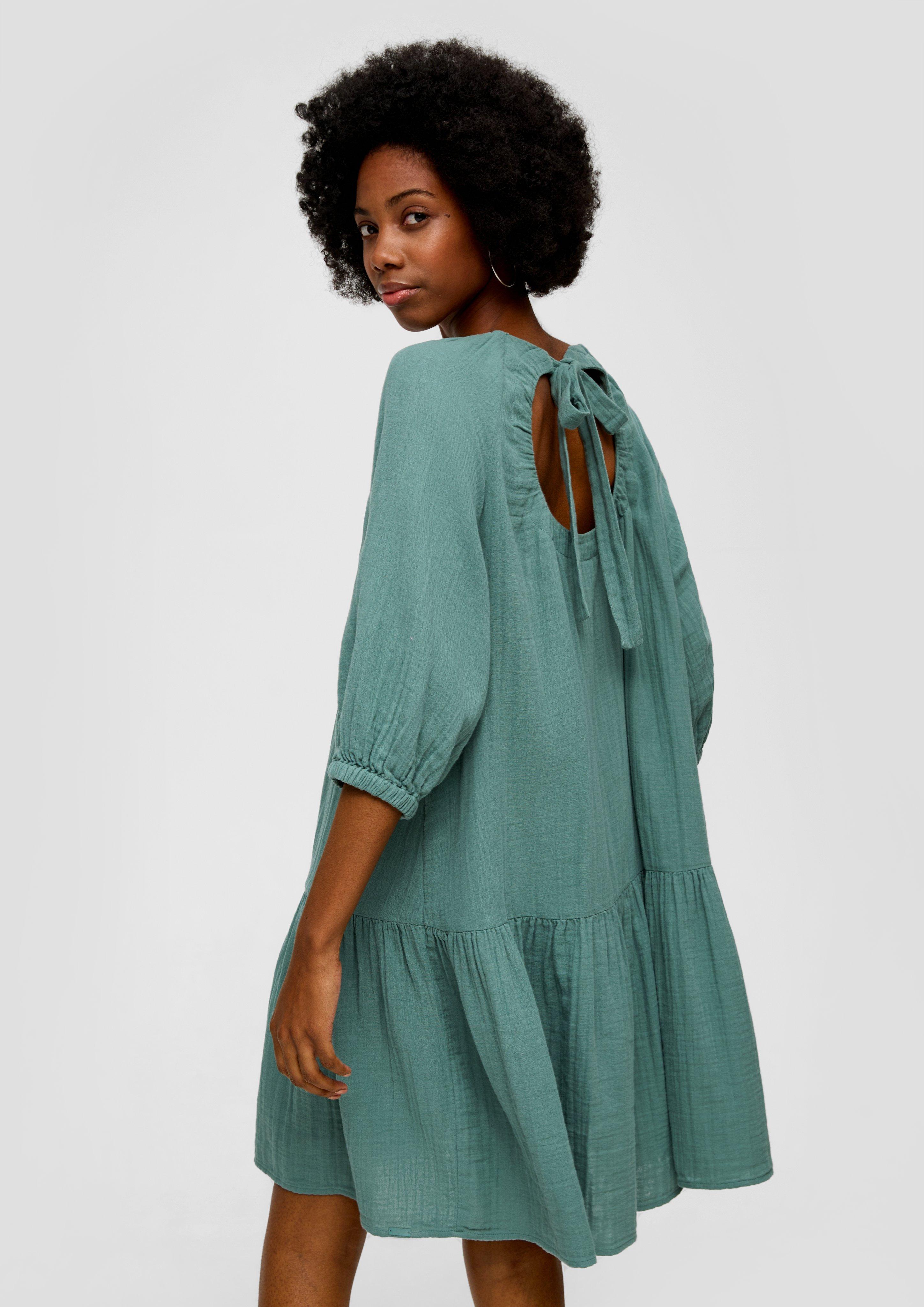 Cotton midi dress mint s.Oliver