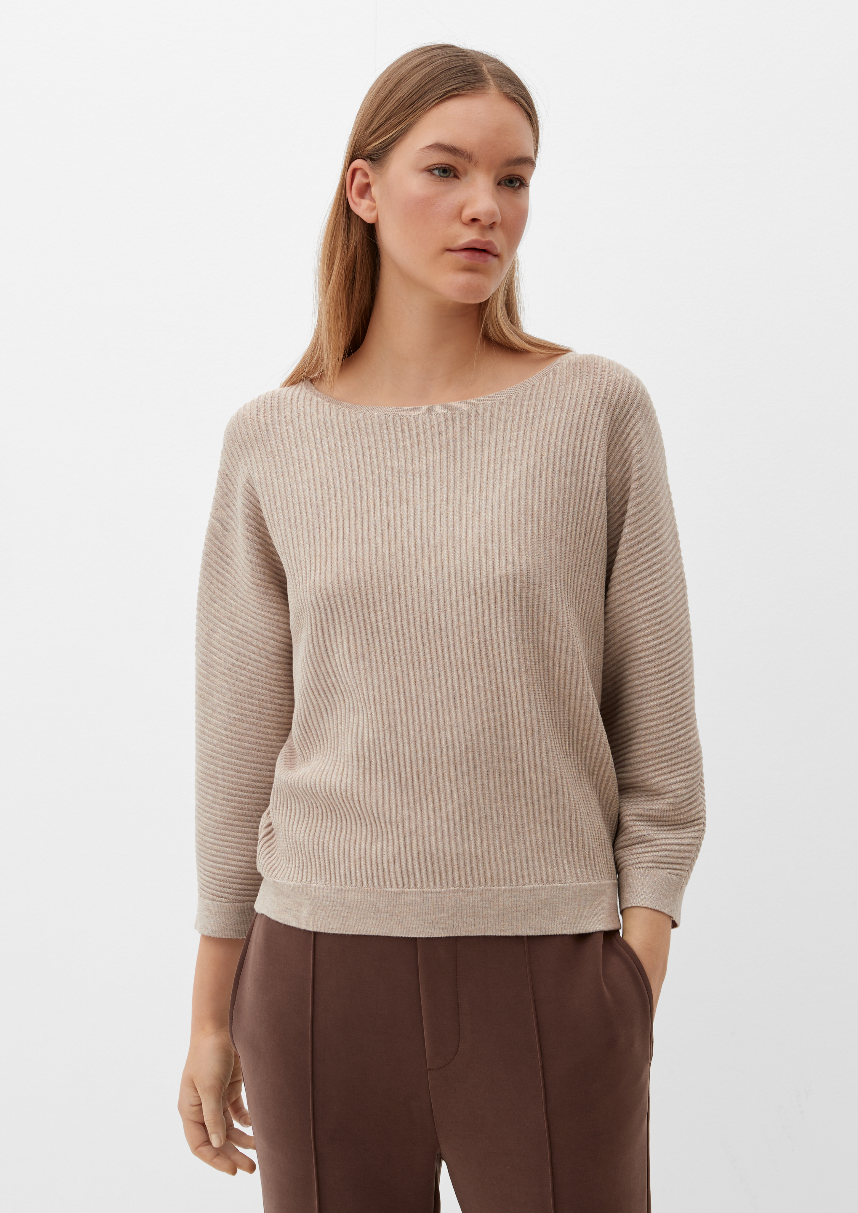 Strickpullover mit U-Boot-Ausschnitt - navy | s.Oliver