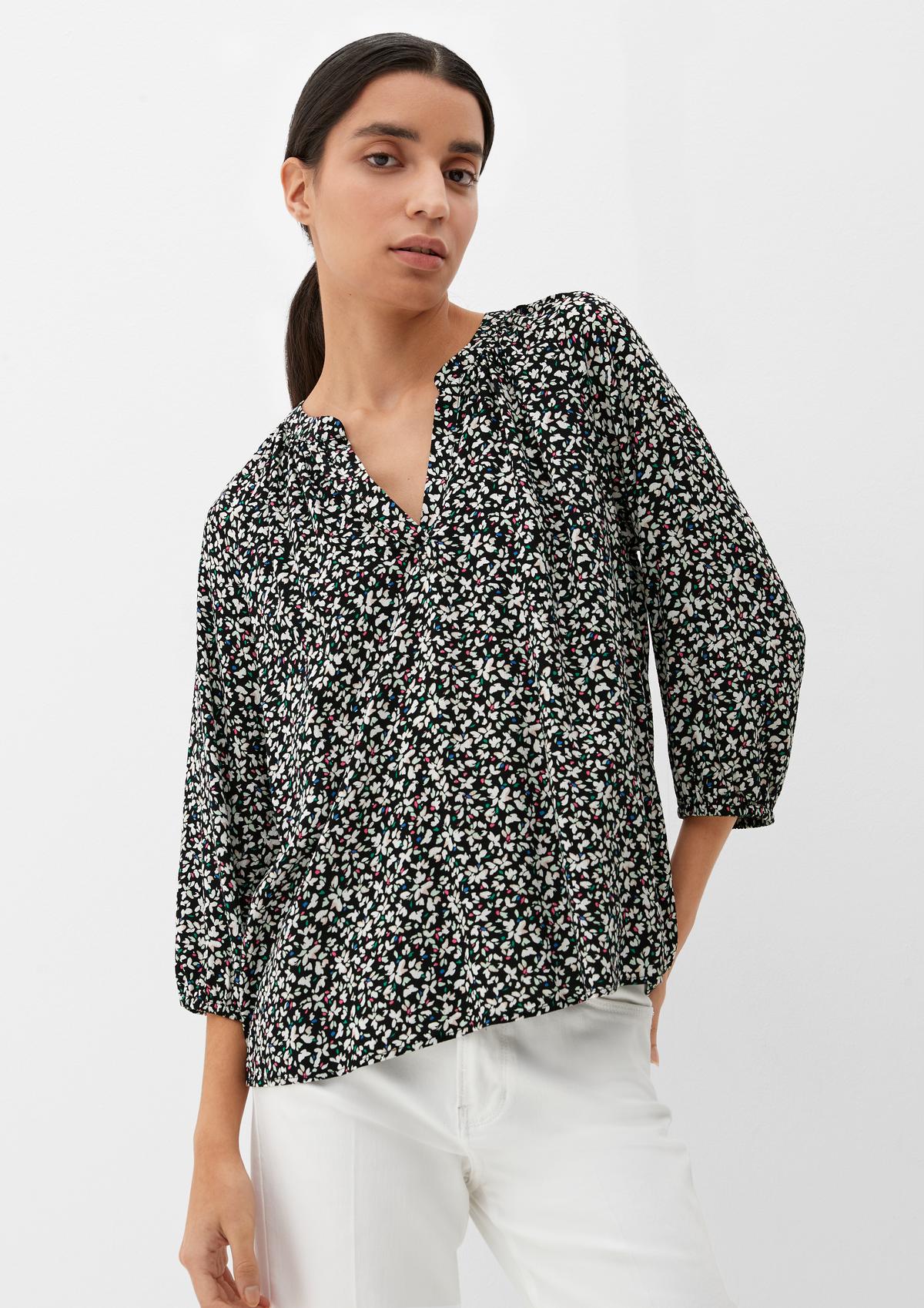s.Oliver Blouse with a dobby texture