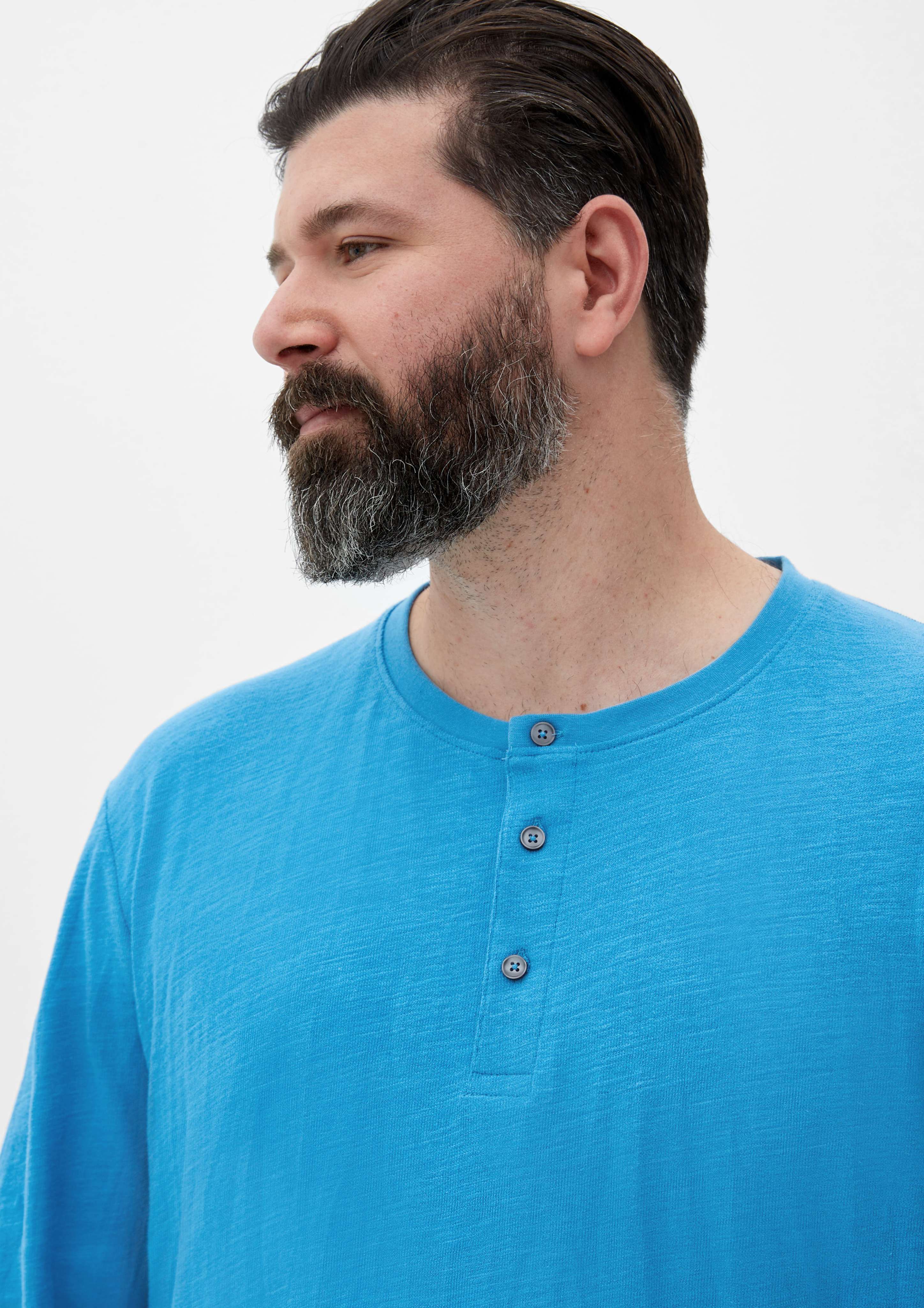 NEXT Schweres Langarmshirt 100% Baumwolle - Zeitloses Basic In Weiß