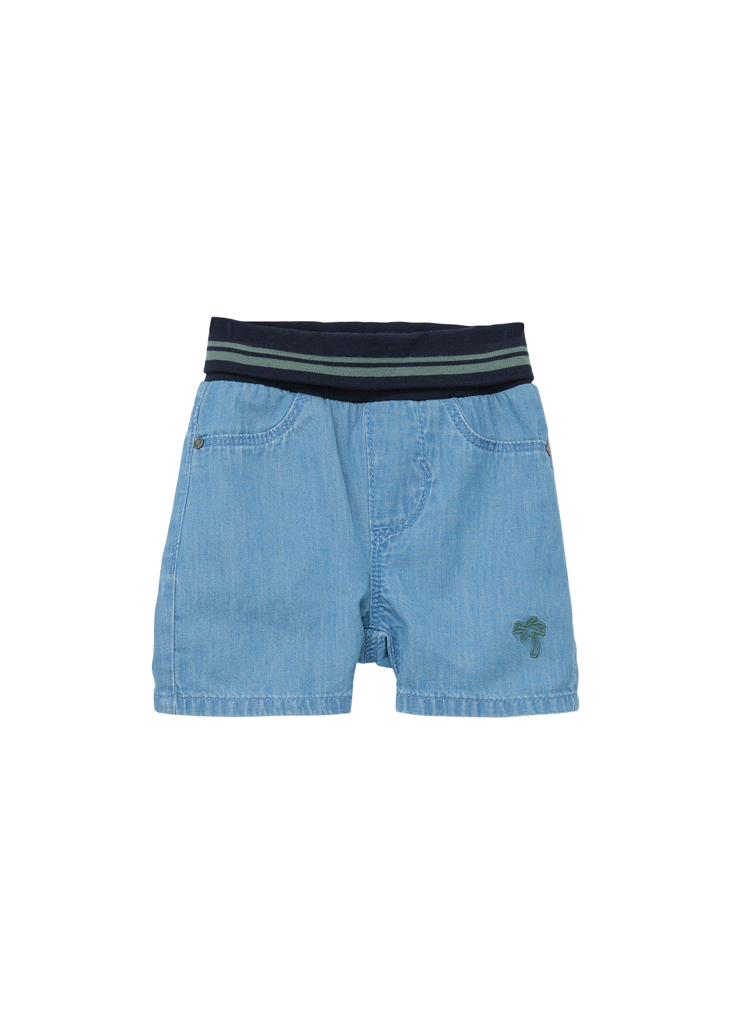 s.Oliver - Jeans-Shorts / Regular Fit / High Rise / Straight Leg, Babys, blau