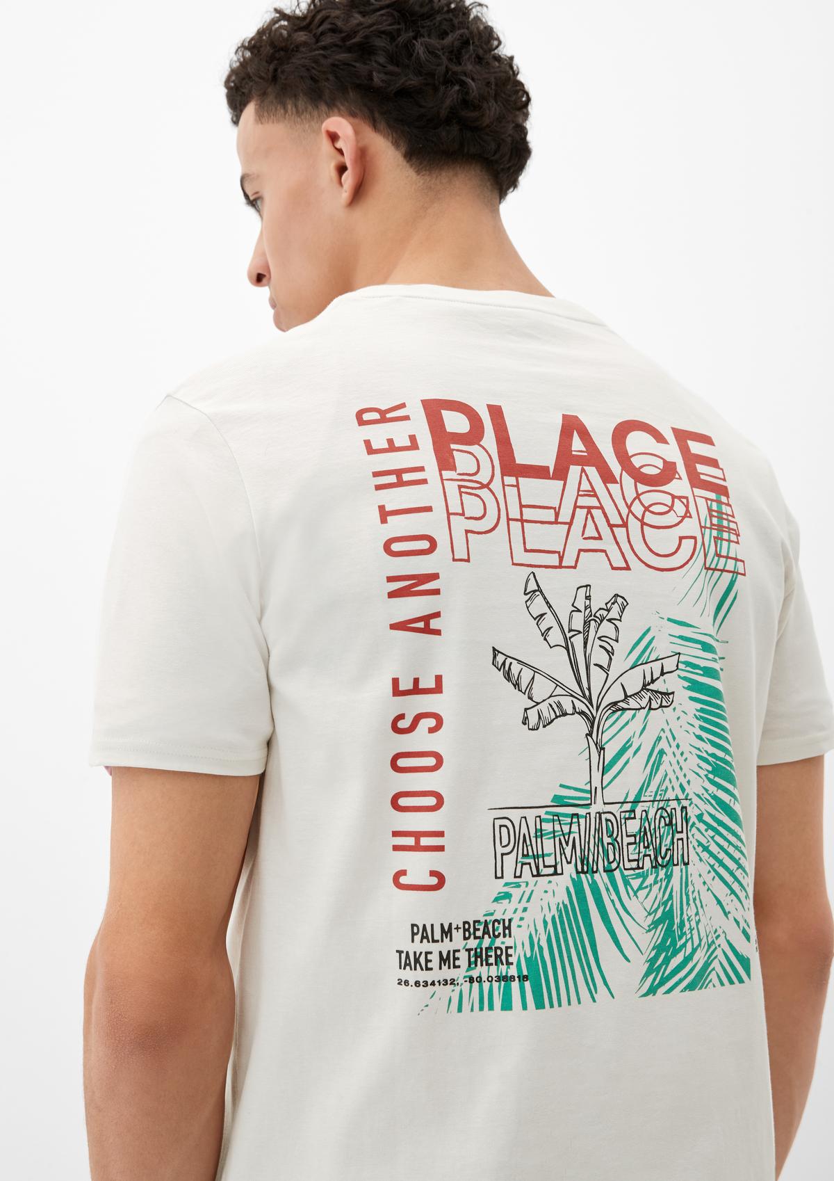 s.Oliver Regular: Pamučna majica s printom na leđima