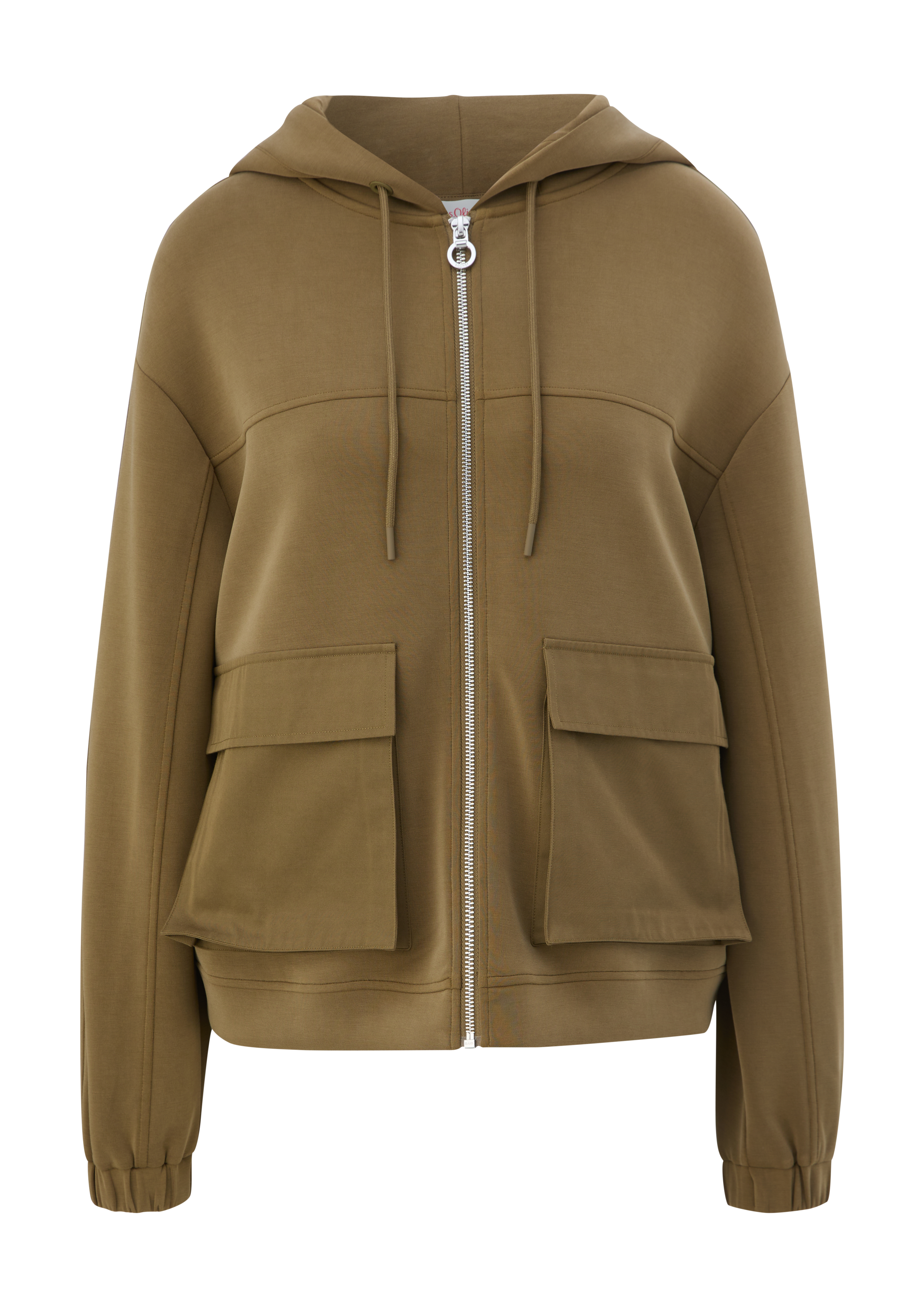 s.Oliver - Sweatshirtjacke mit Kapuze, Damen, Grün