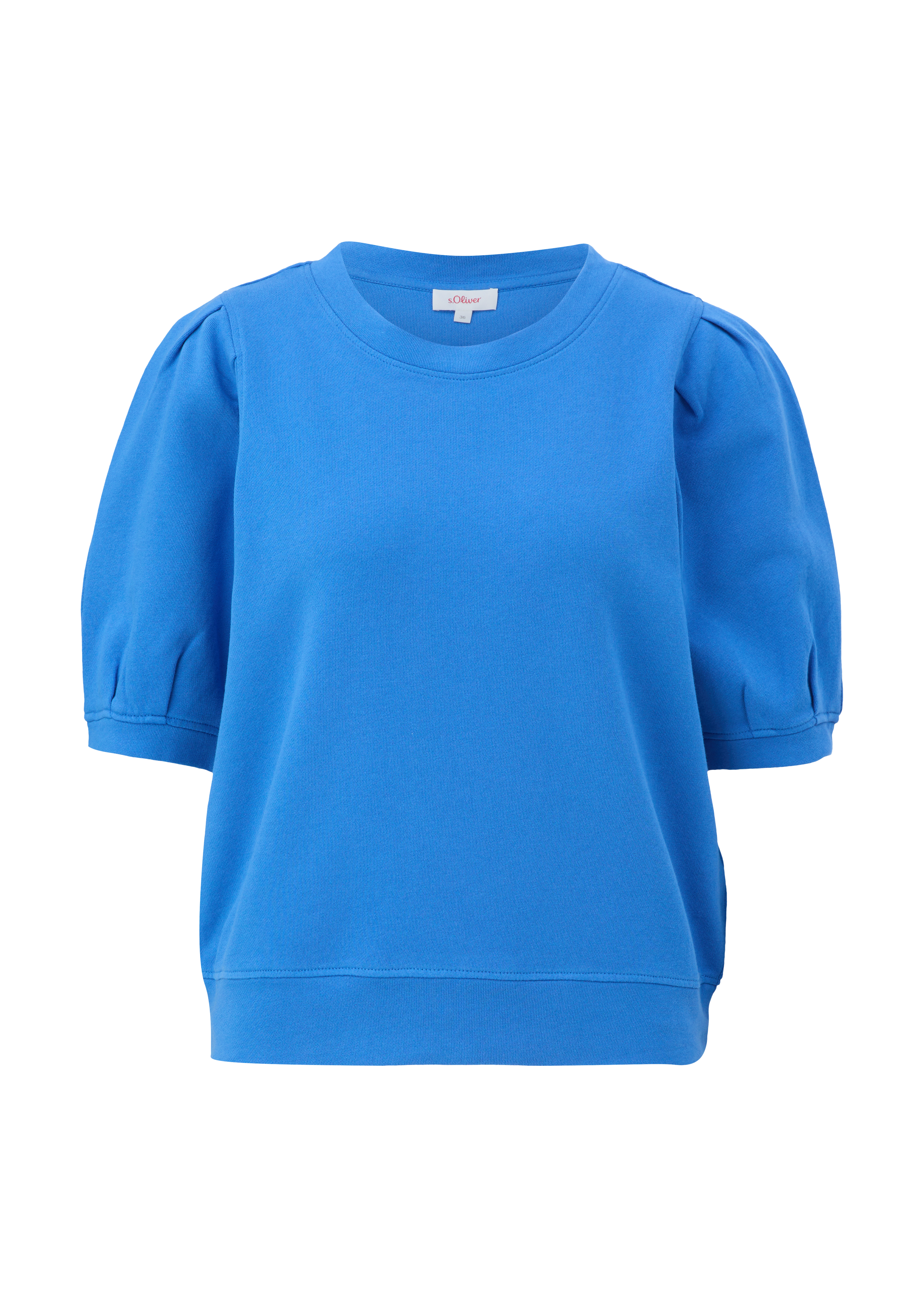 s.Oliver - Sweatshirt mit halblangem Arm, Damen, blau