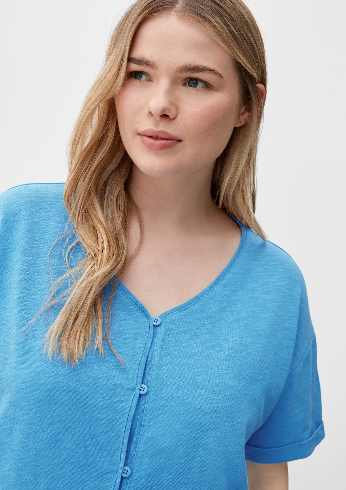 s.Oliver Top with a button placket