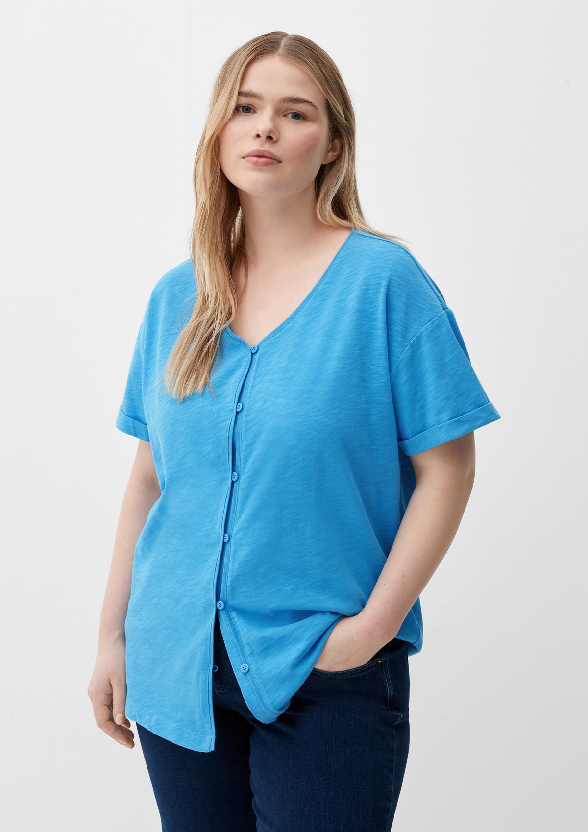 s.Oliver Top with a button placket