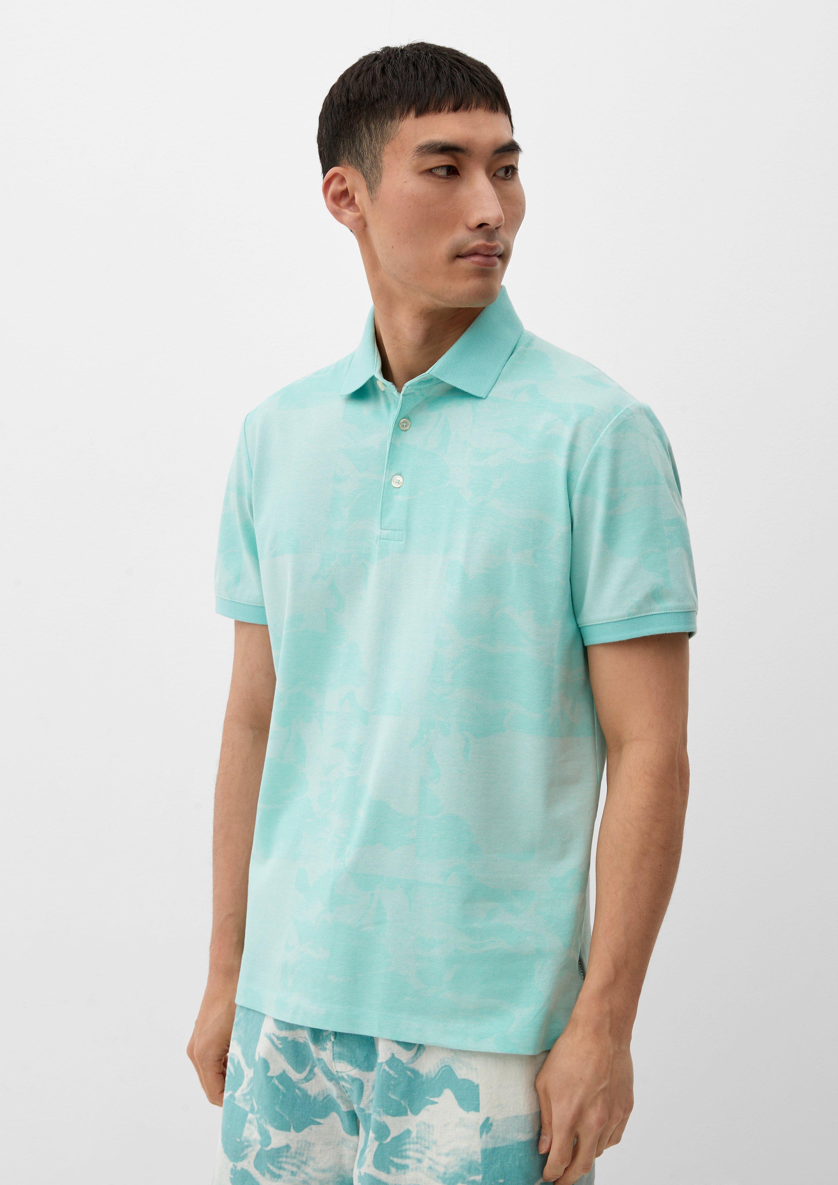 S.Oliver Poloshirt mit Allover-Print