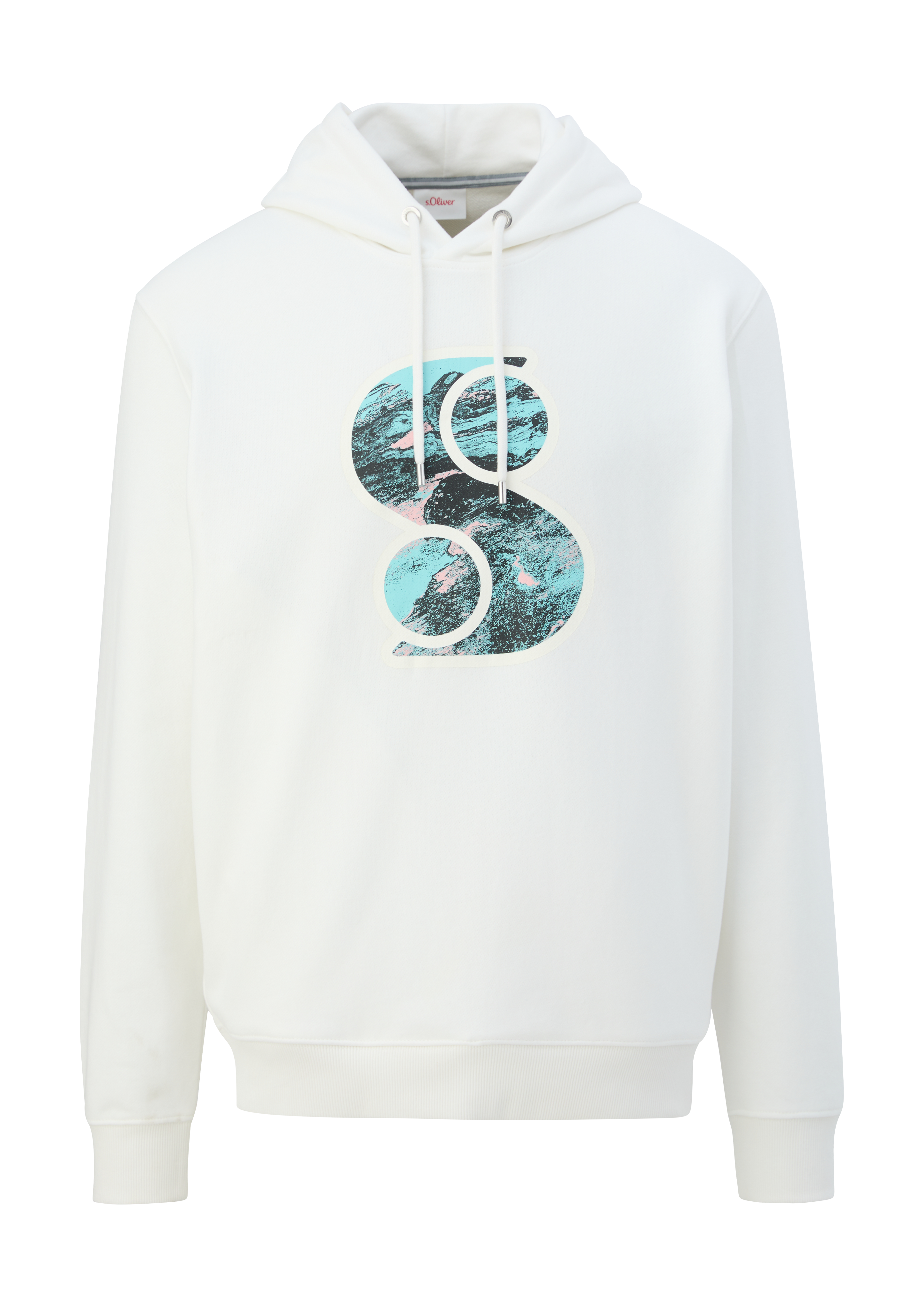 s.Oliver - Sweatshirt mit Frontprint, Herren, weiß