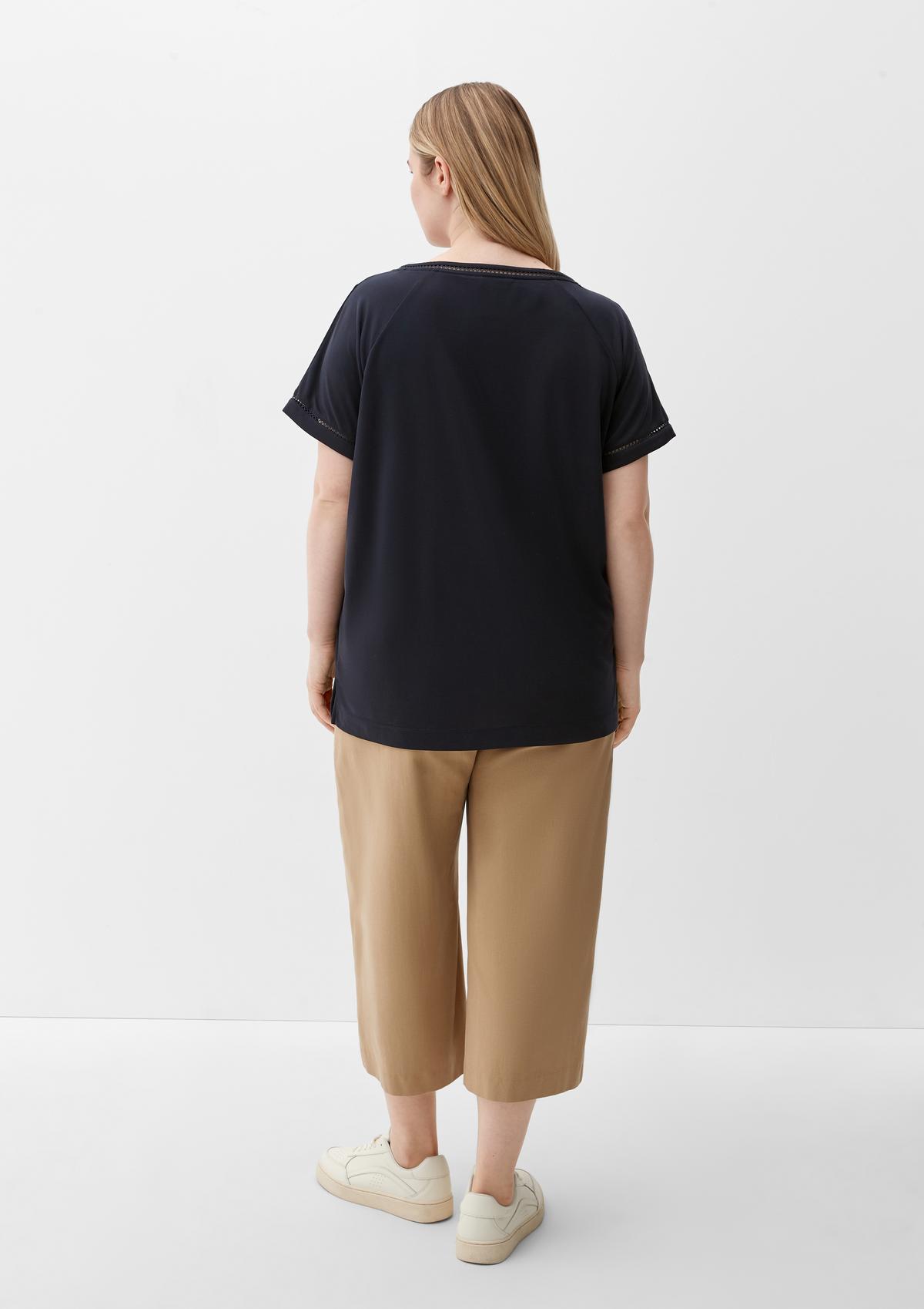 s.Oliver T-shirt with lace border
