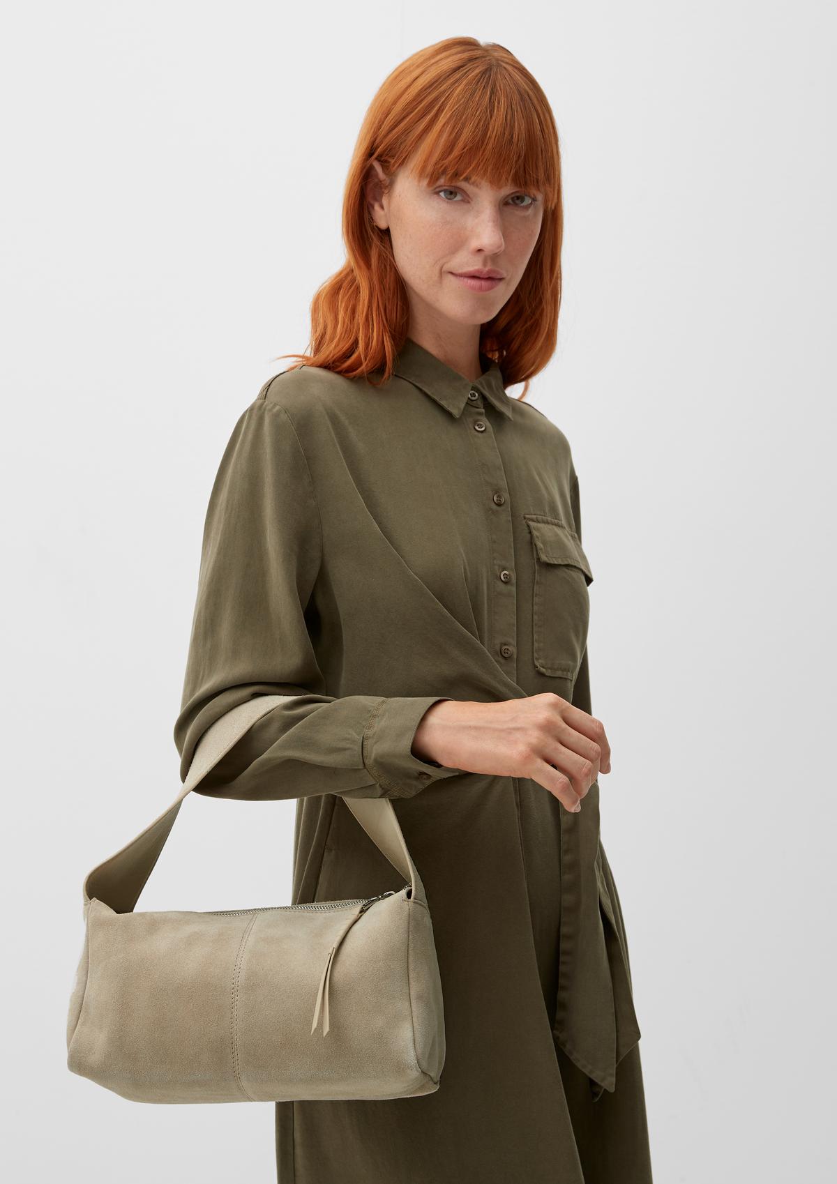 Leather shoulder bag - light beige | s.Oliver