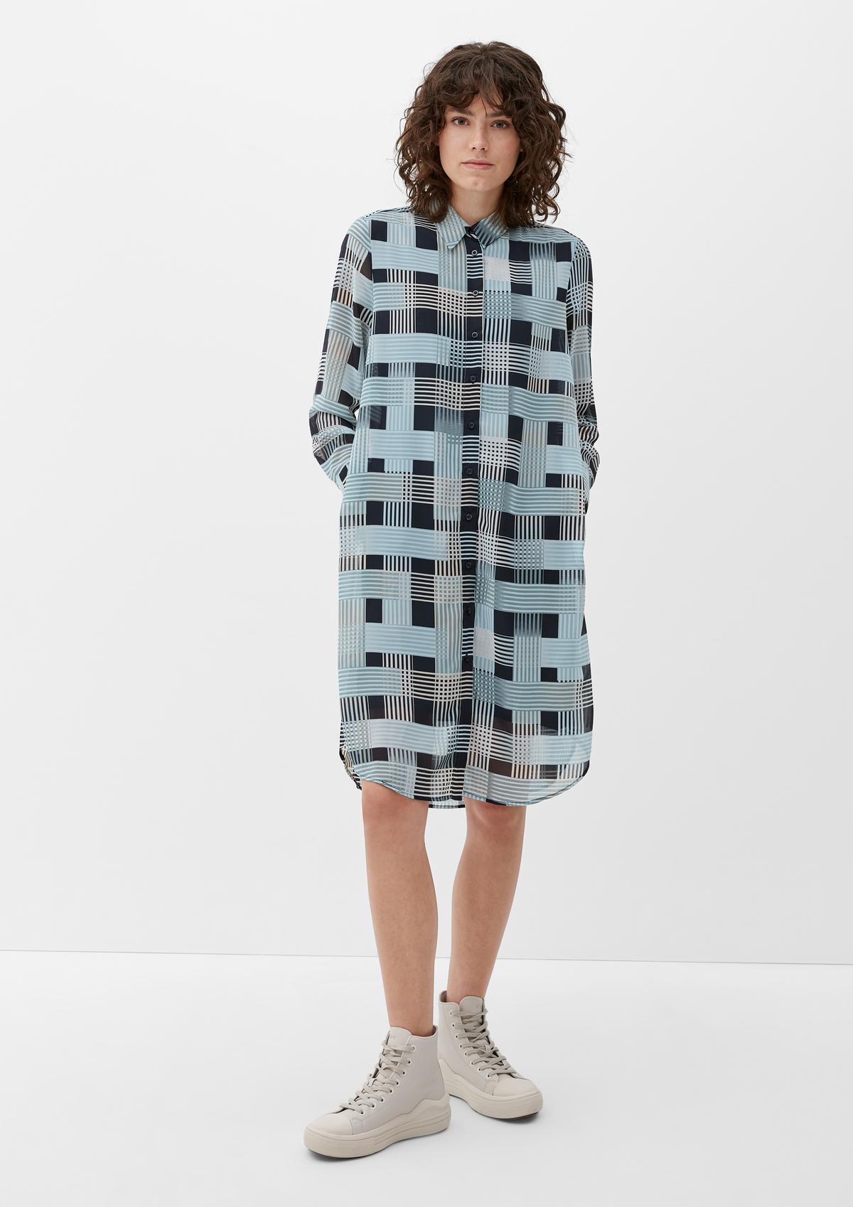 s.Oliver Checked blouse dress