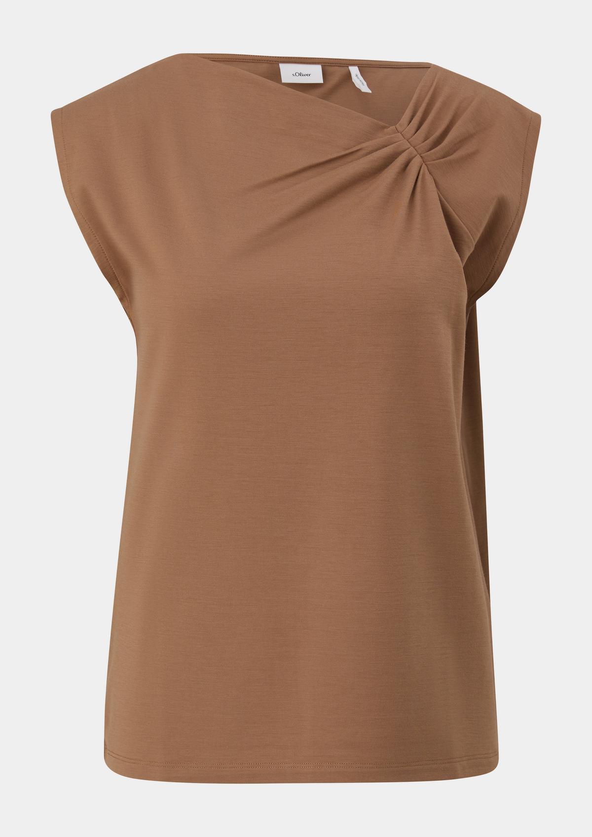 s.Oliver Top with an asymmetric neckline