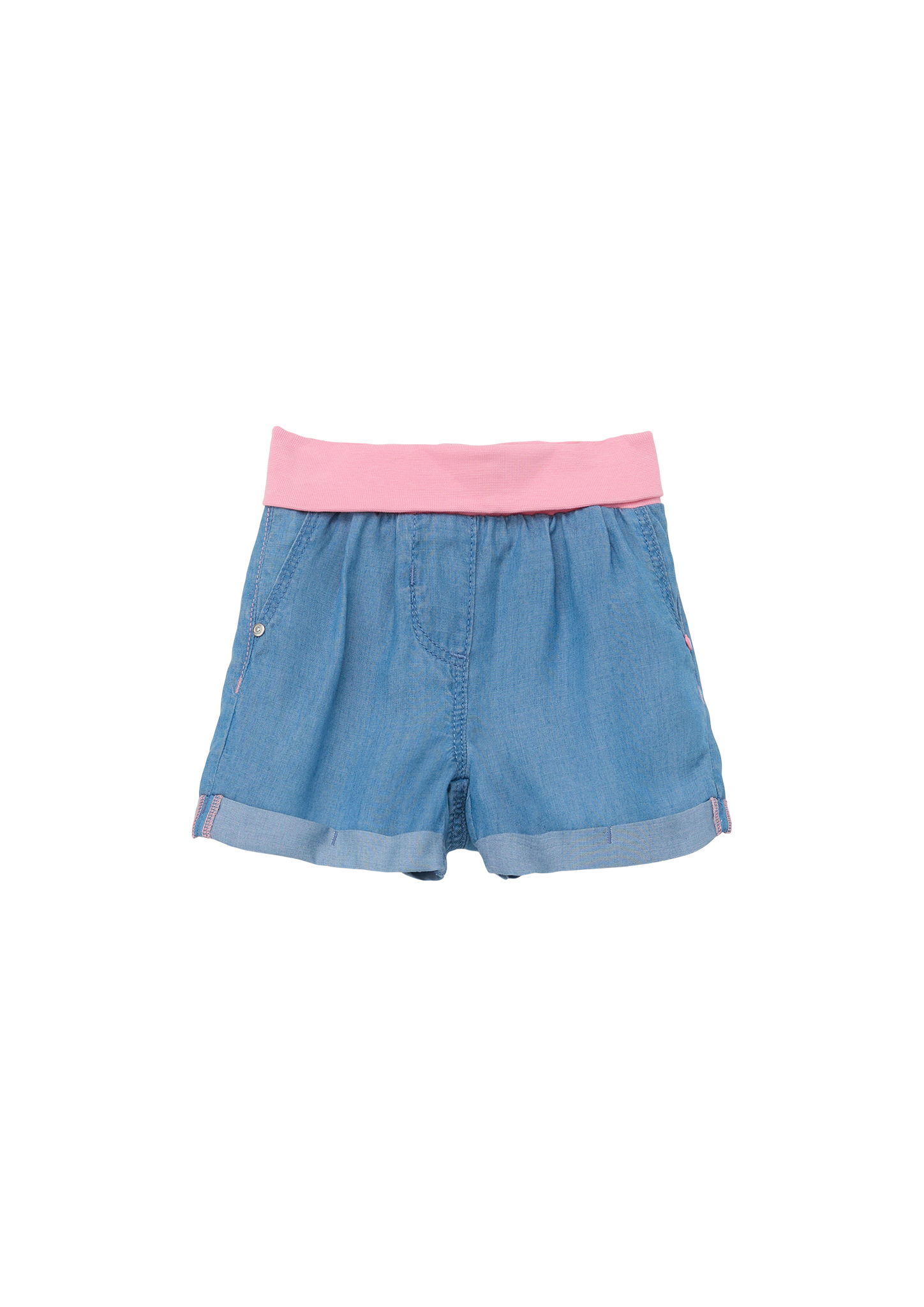 s.Oliver - Jeans-Shorts / Regular Fit / High Rise / Straight Leg, Babys, blau