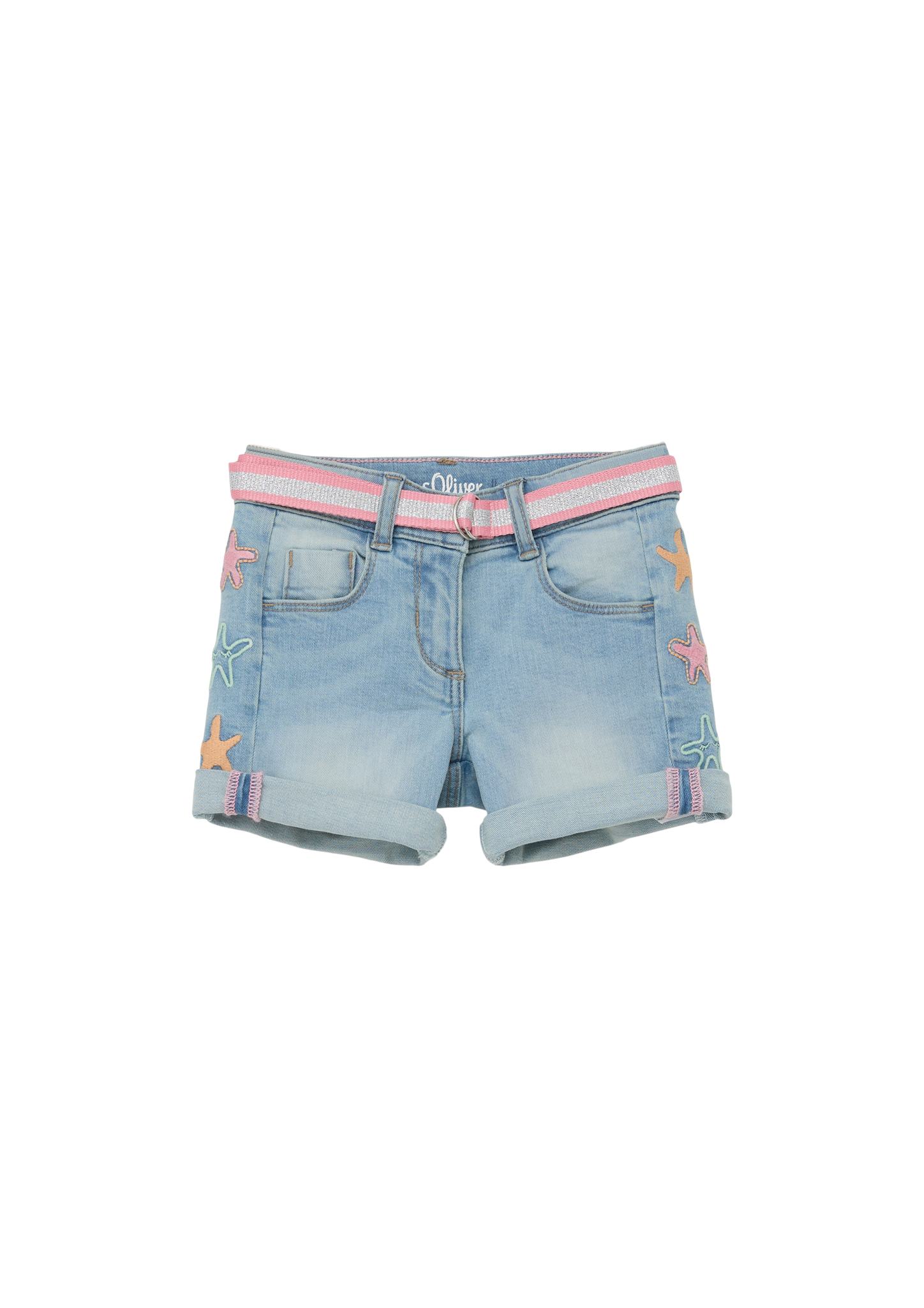 s.Oliver - Jeans-Shorts / Regular Fit / Mid Rise / Straight Leg, Kinder, blau