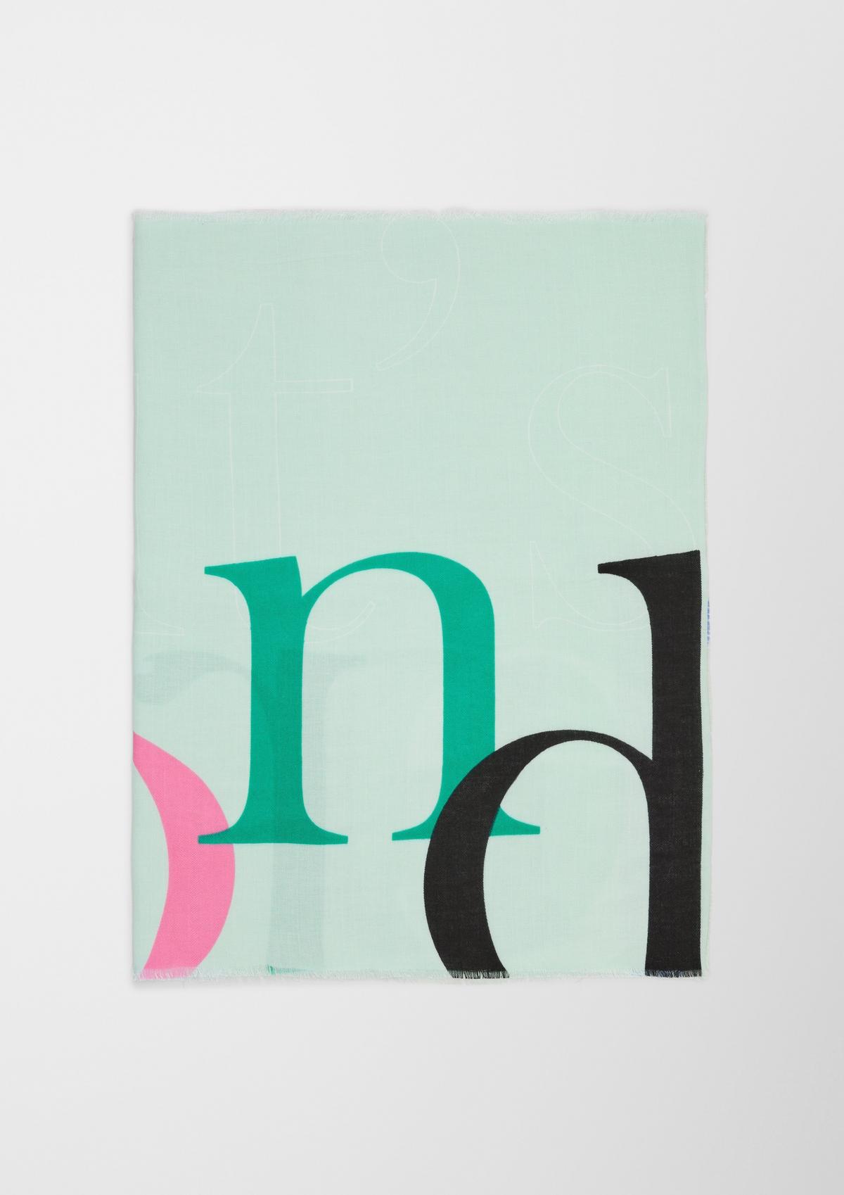 s.Oliver Scarf with printed lettering