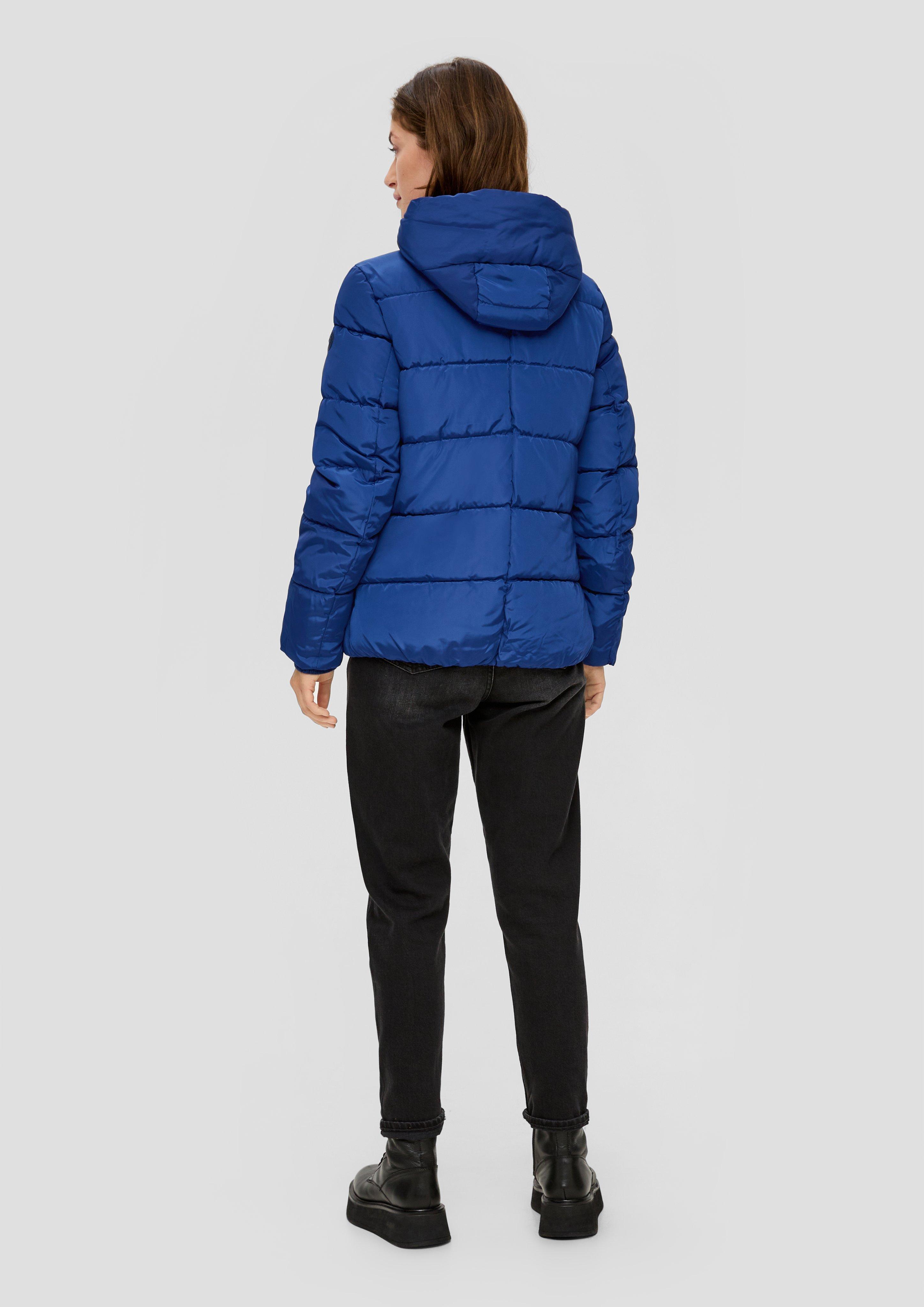 Quilted jacket with zip pockets ocean blue s.Oliver