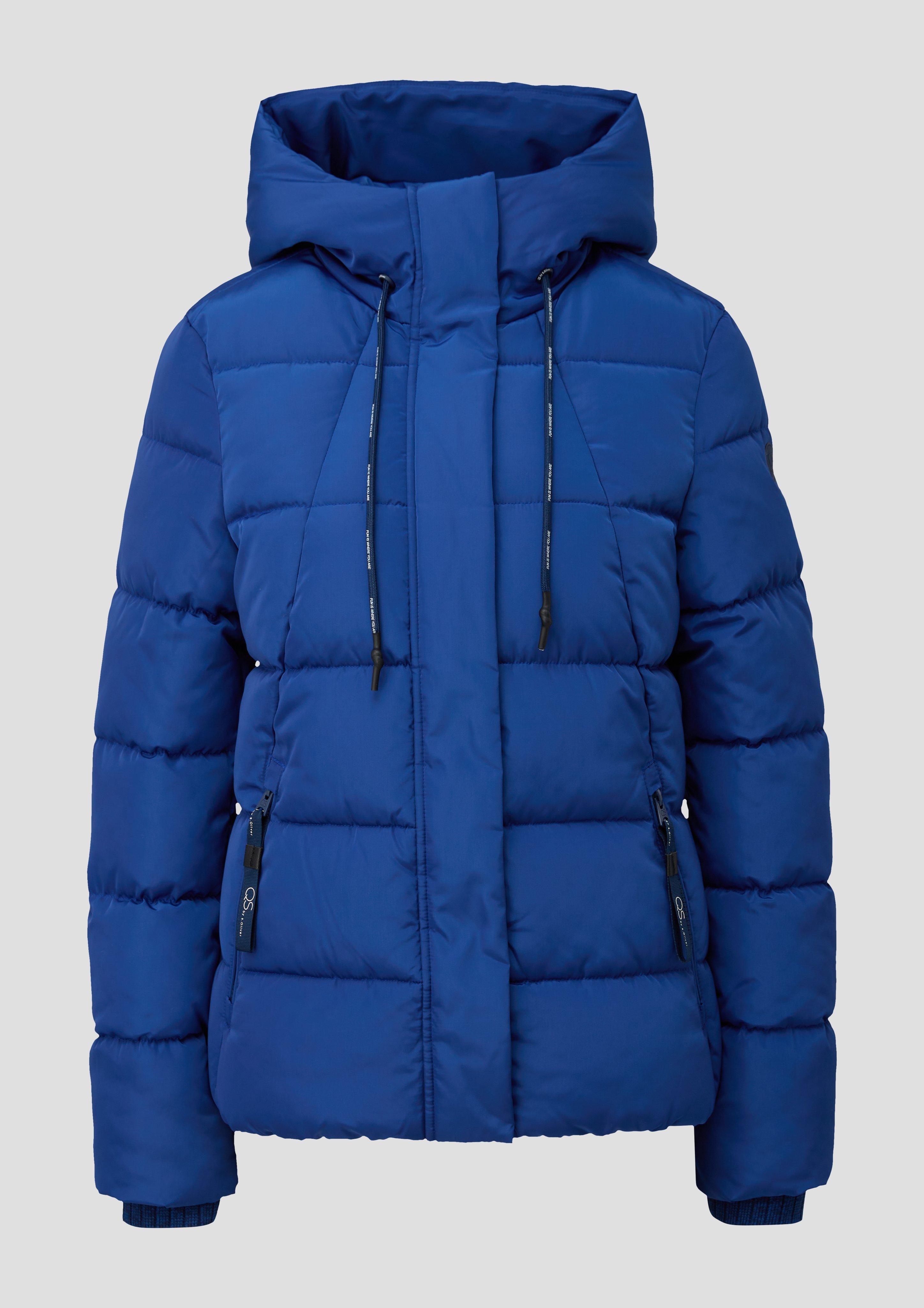 Quilted jacket with zip pockets ocean blue s.Oliver
