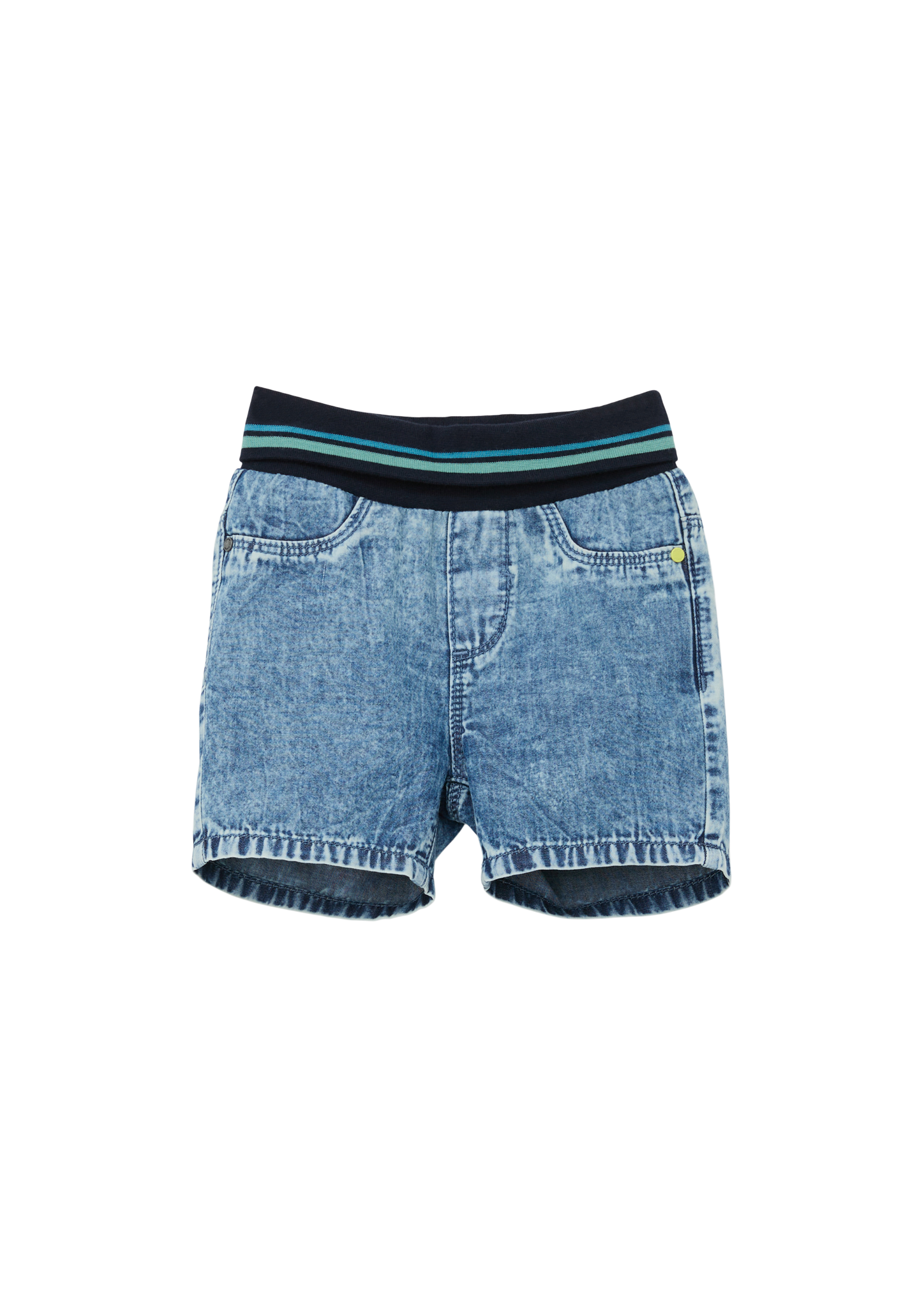 s.Oliver - Jeans-Shorts / Regular Fit / High Rise / Straight Leg, Babys, blau