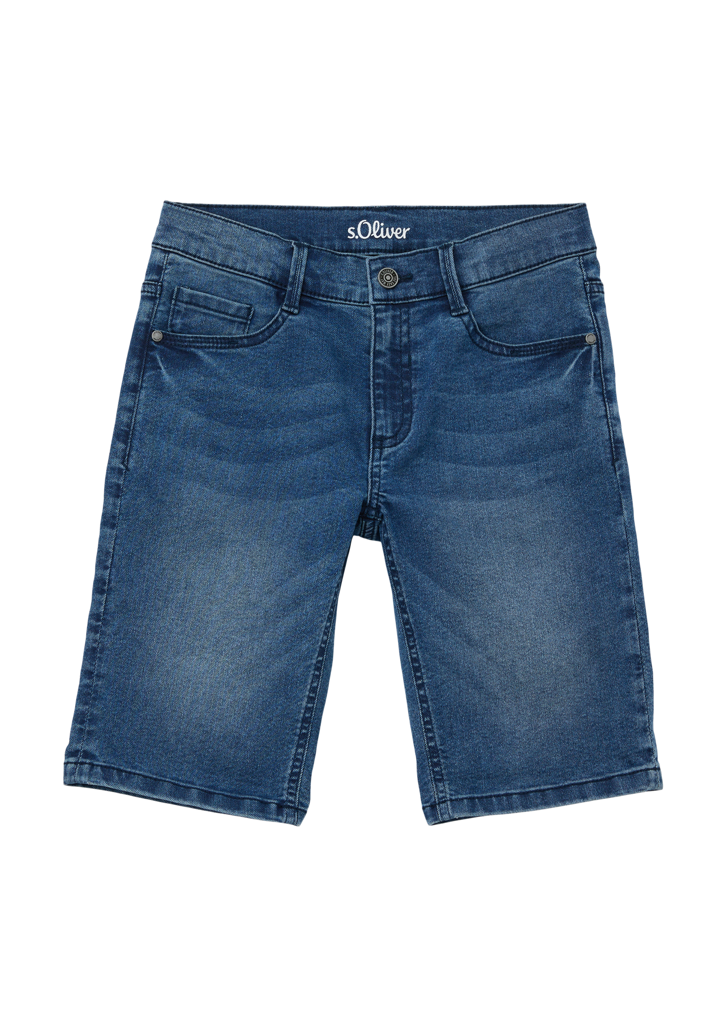 s.Oliver - Jeans-Bermuda Seattle / Regular Fit / Mid Rise / Slim Leg, Jungen, blau
