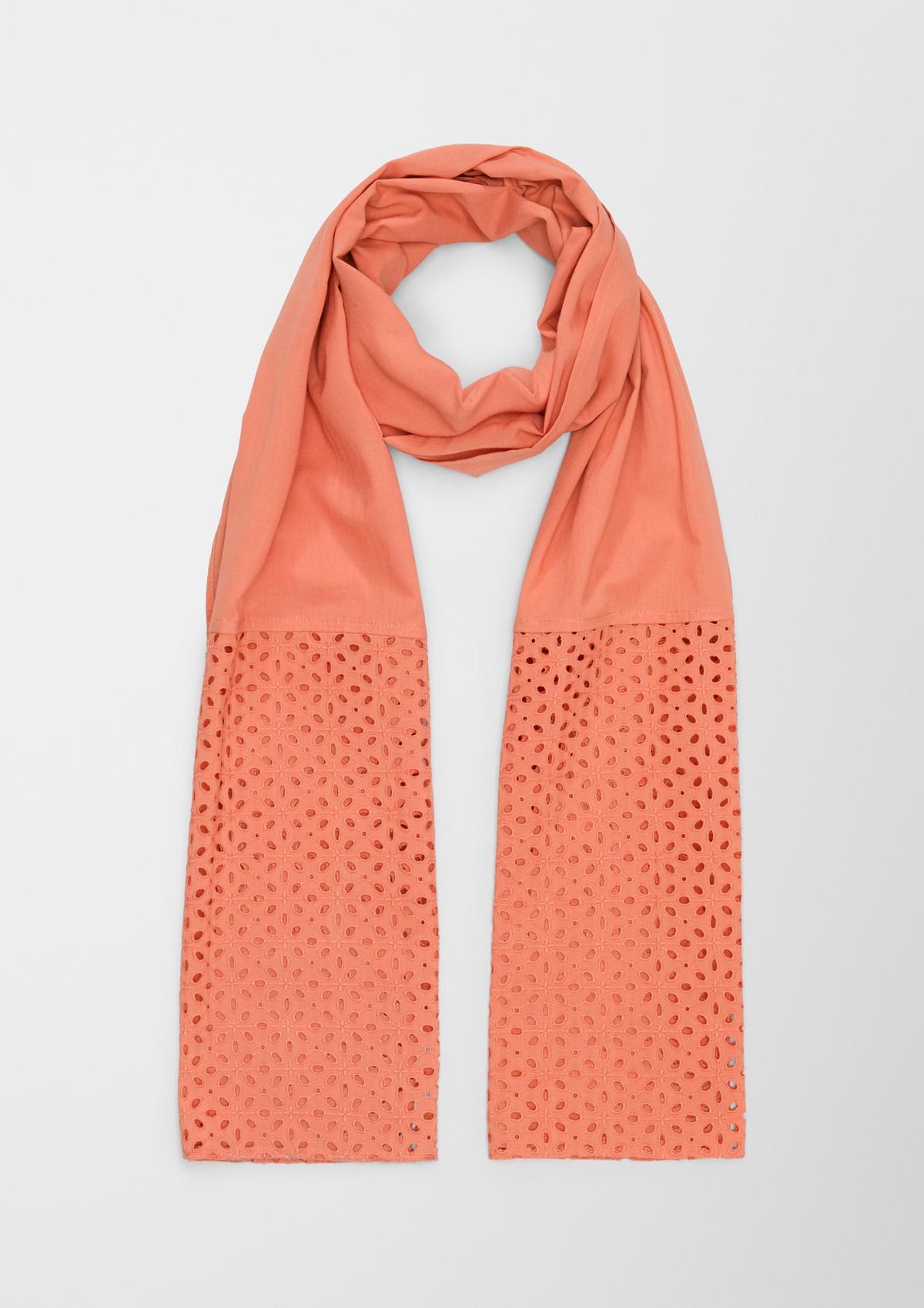 s.Oliver Scarf with broderie anglaise