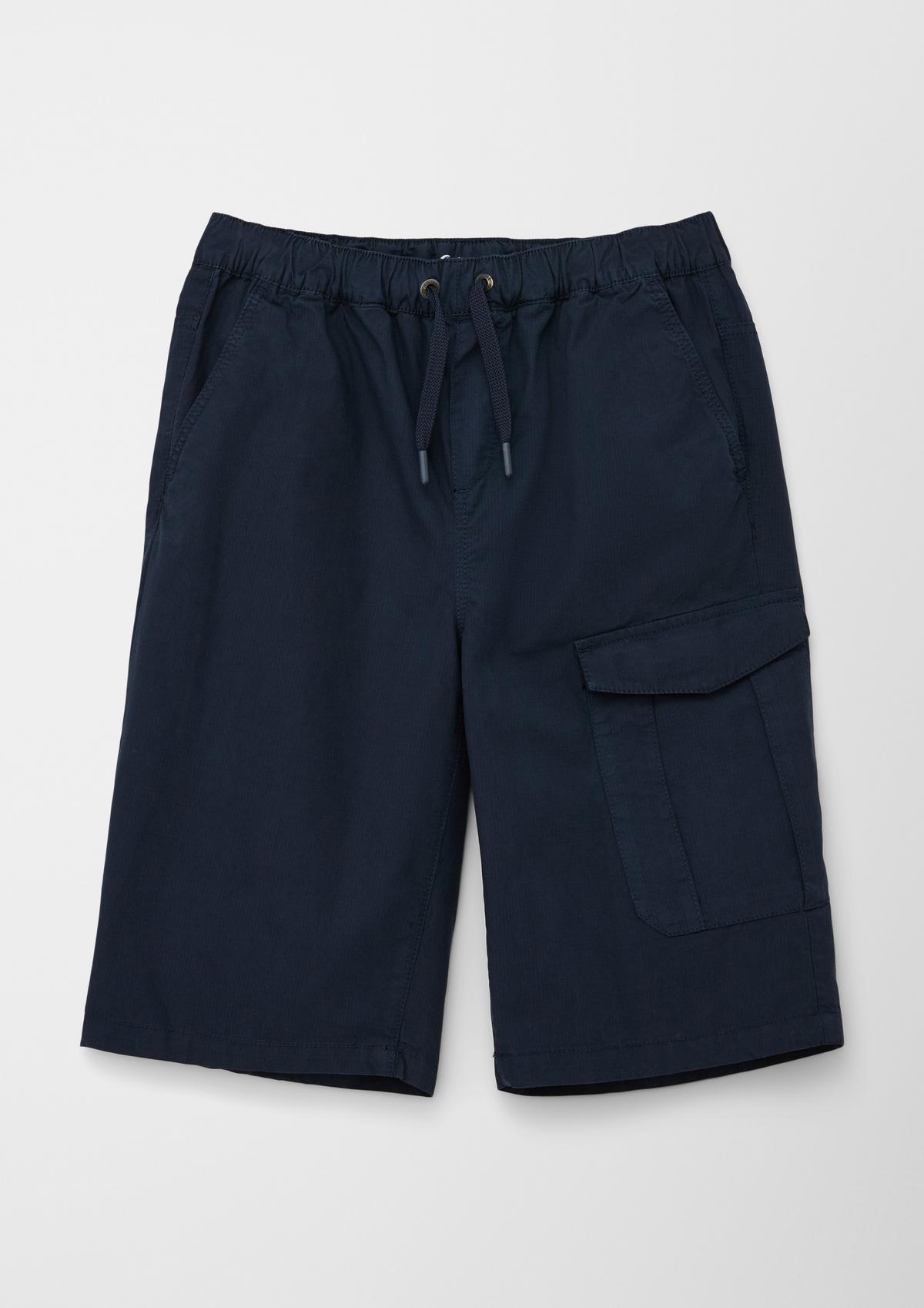 s.Oliver Loose fit: garment-dyed Bermudas