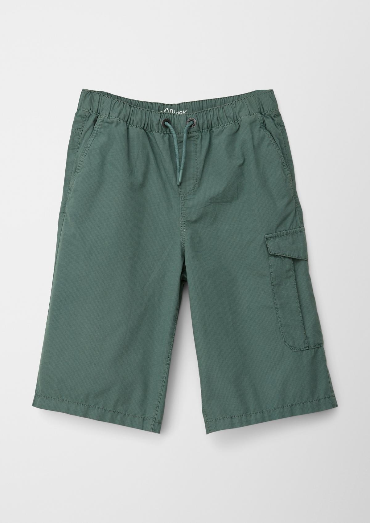 s.Oliver Loose fit: garment-dyed Bermudas