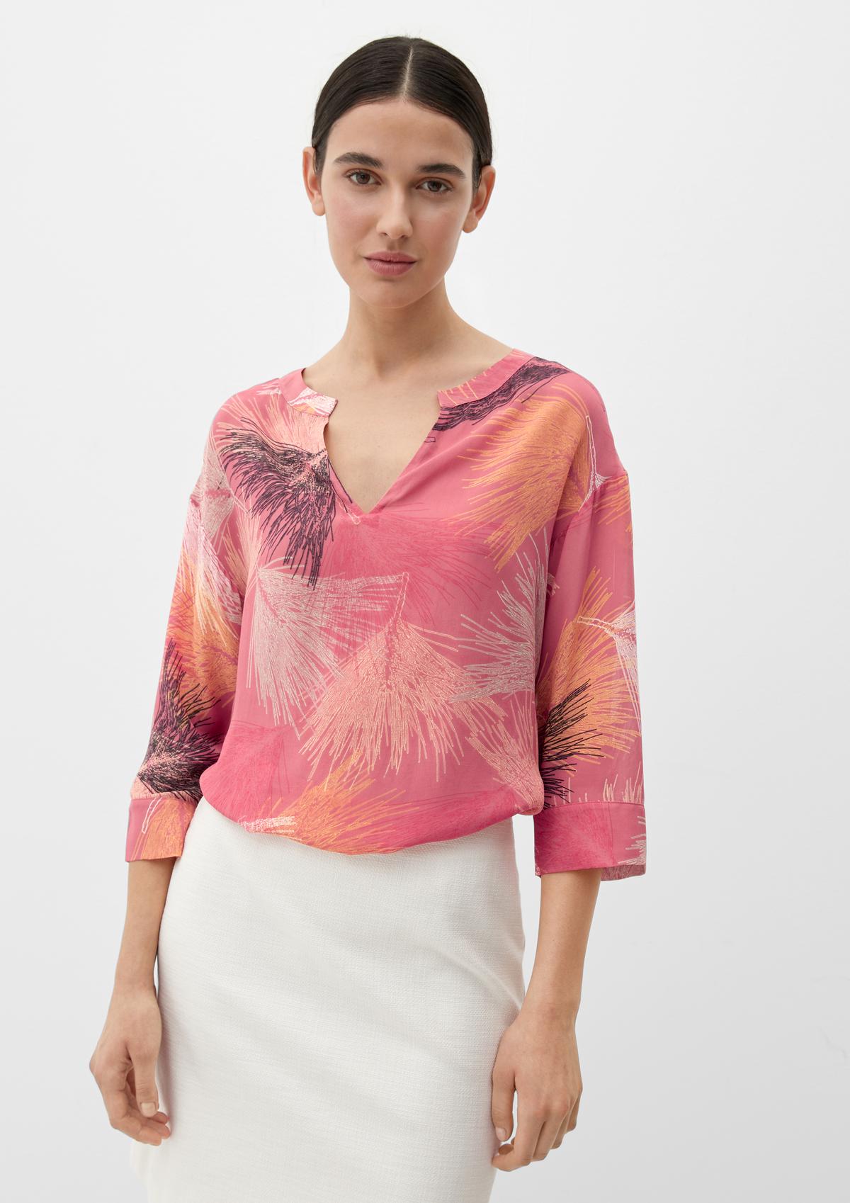 s.Oliver Blouse with a notch neckline
