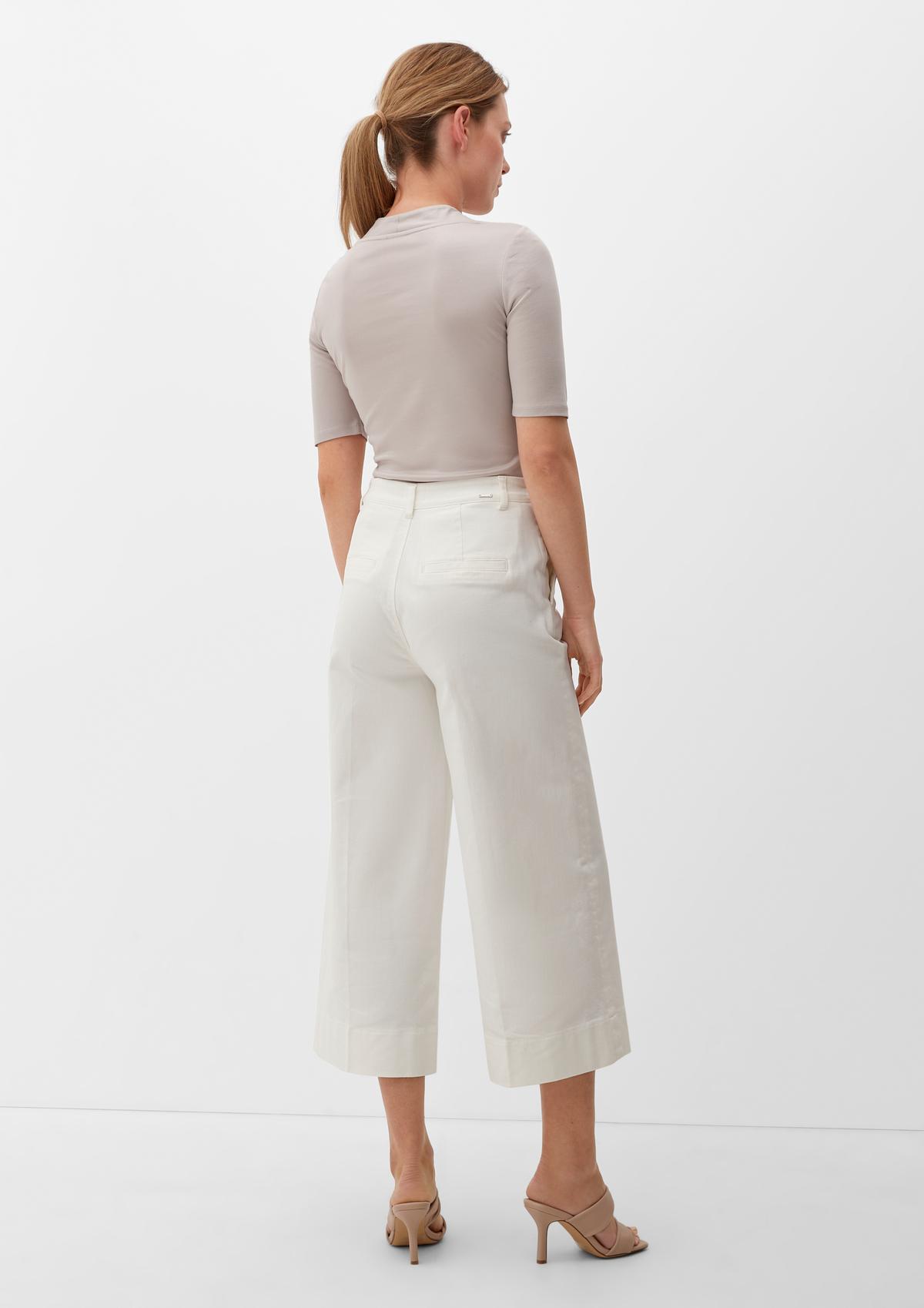 s.Oliver Regular fit: trousers with a dobby texture