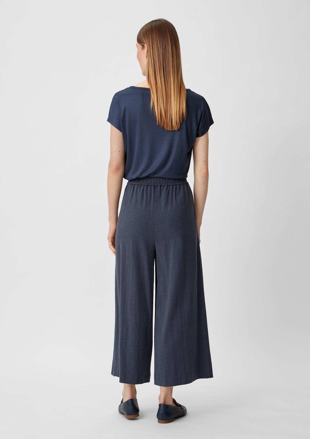 comma Relaxed fit: culottes in blended linen