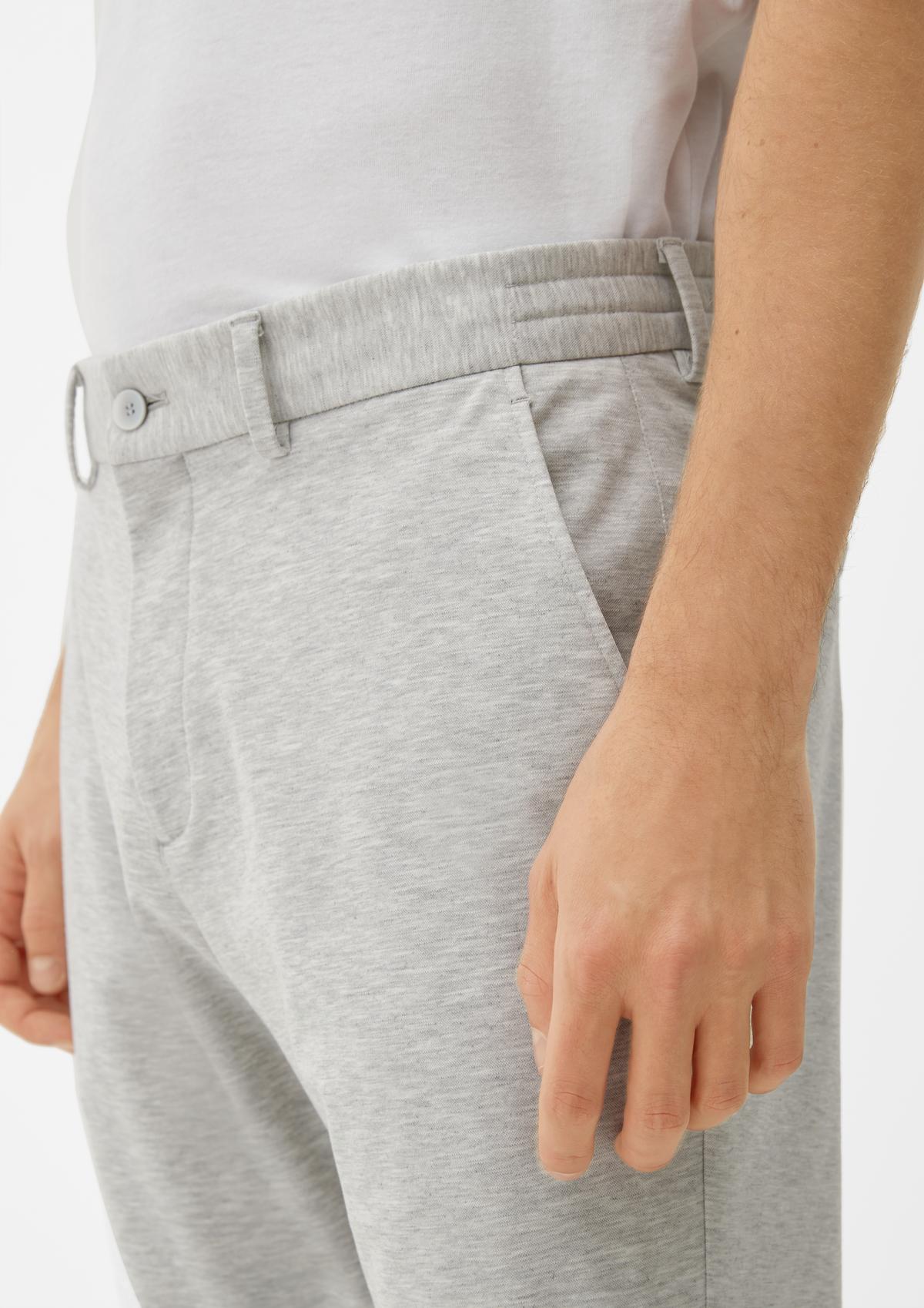 s.Oliver Slim : pantalon style joggsuit en jersey stretch