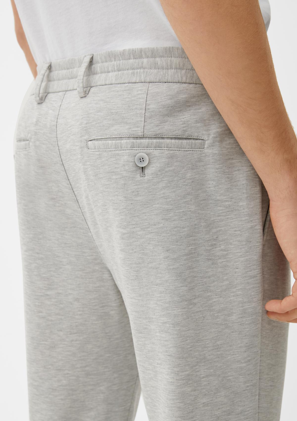 s.Oliver Slim fit: Tracksuit fabric trousers made of stretch jersey