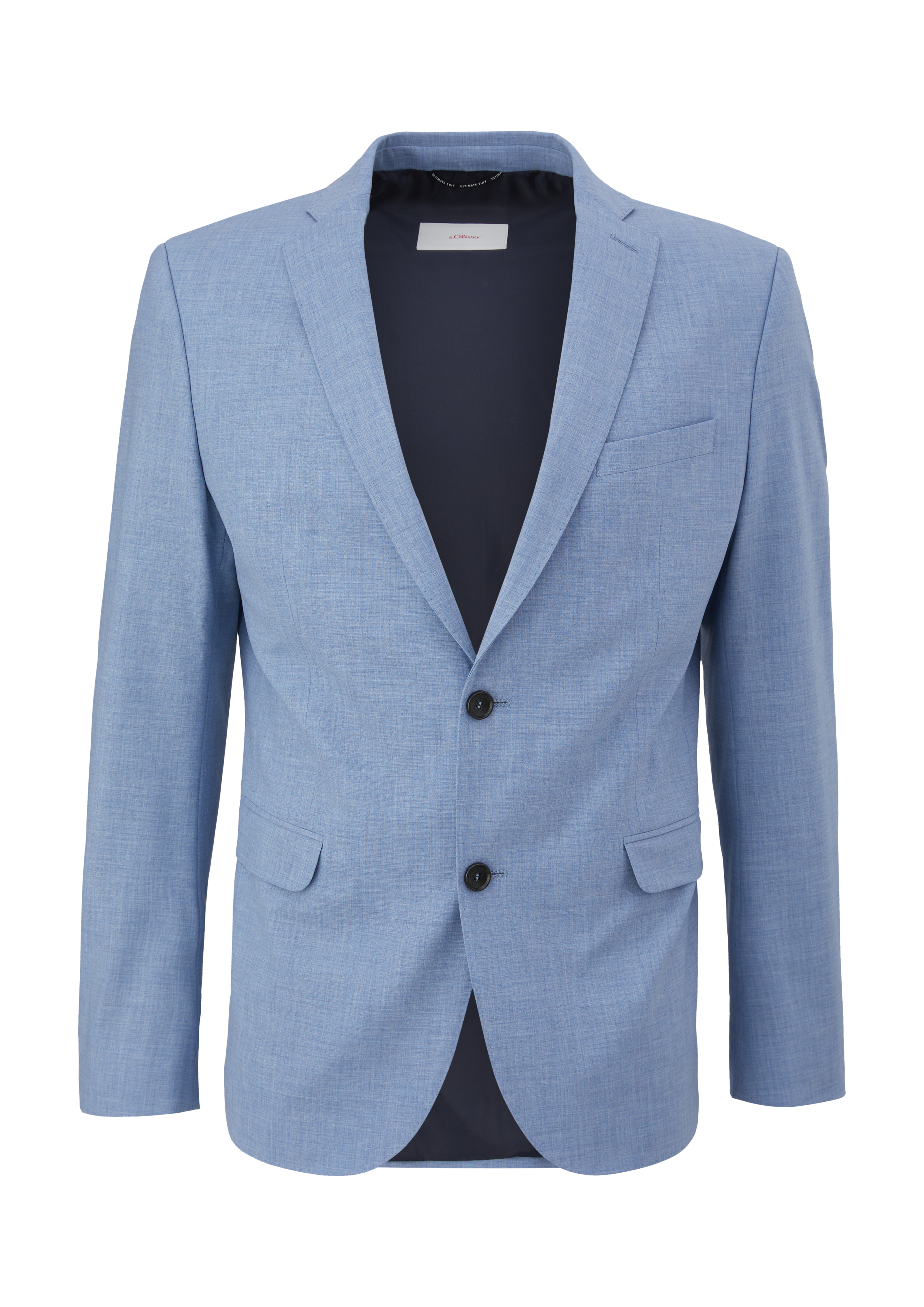 Thumbnail - s.Oliver - Slim: Sakko aus Wollmix, Herren, blau
