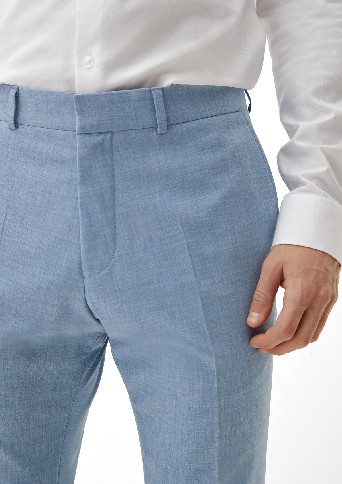 s.Oliver Slim: kalhoty ze směsi s vlnou