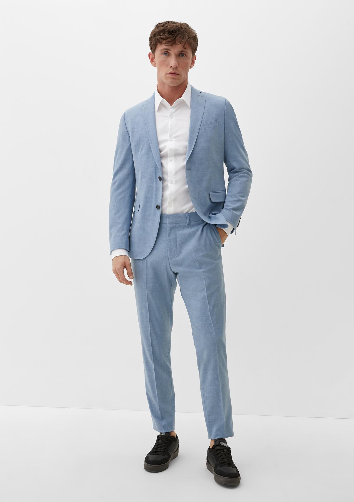 s.Oliver Slim fit: trousers in blended wool